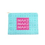 My Fair Mahjong Teal Mahjong Card & Accessory Bag