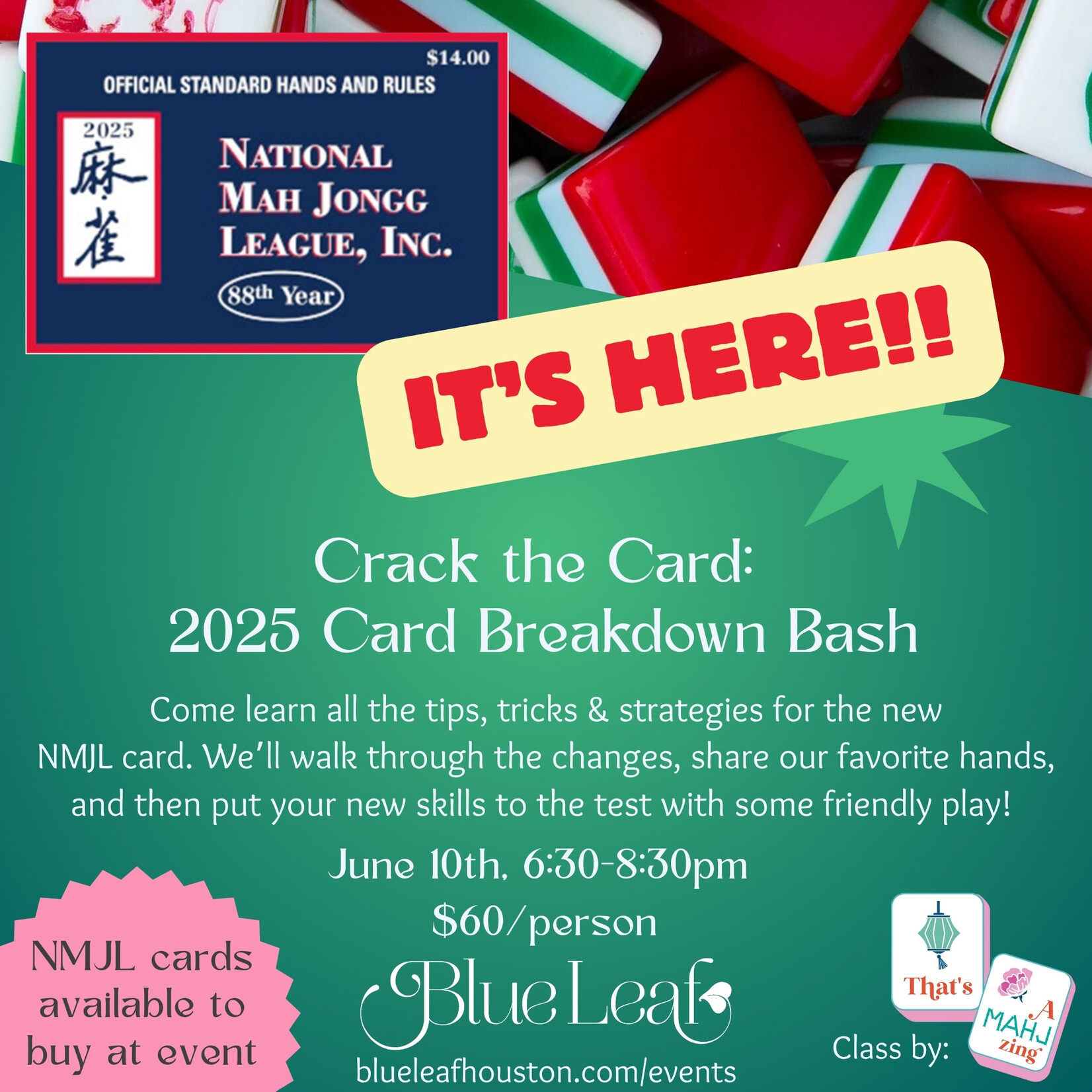 Crack the Card: National Mahjong League Card Breakdown Bash