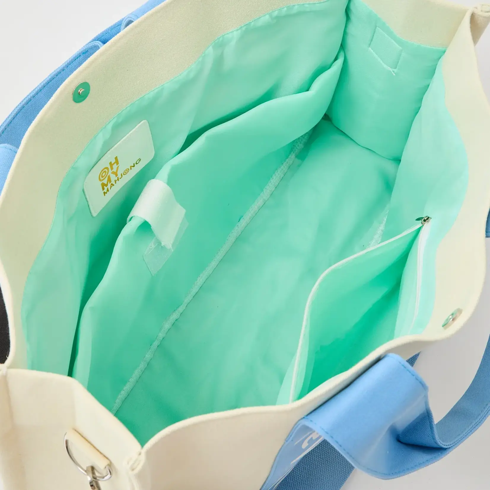 Oh My Mahjong Light Blue Mahj It All Bag