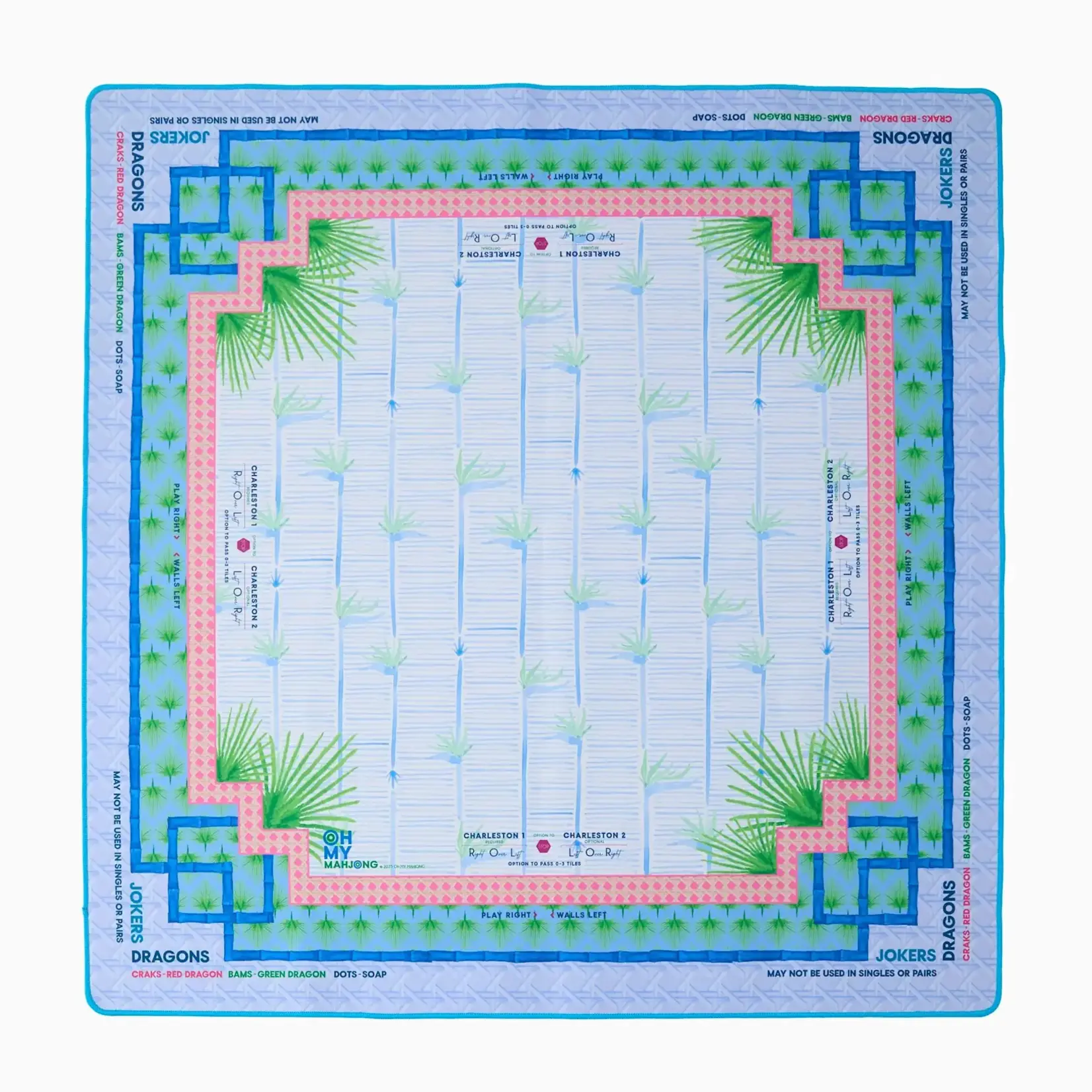 Oh My Mahjong Palm Paradise Mahjong Mat