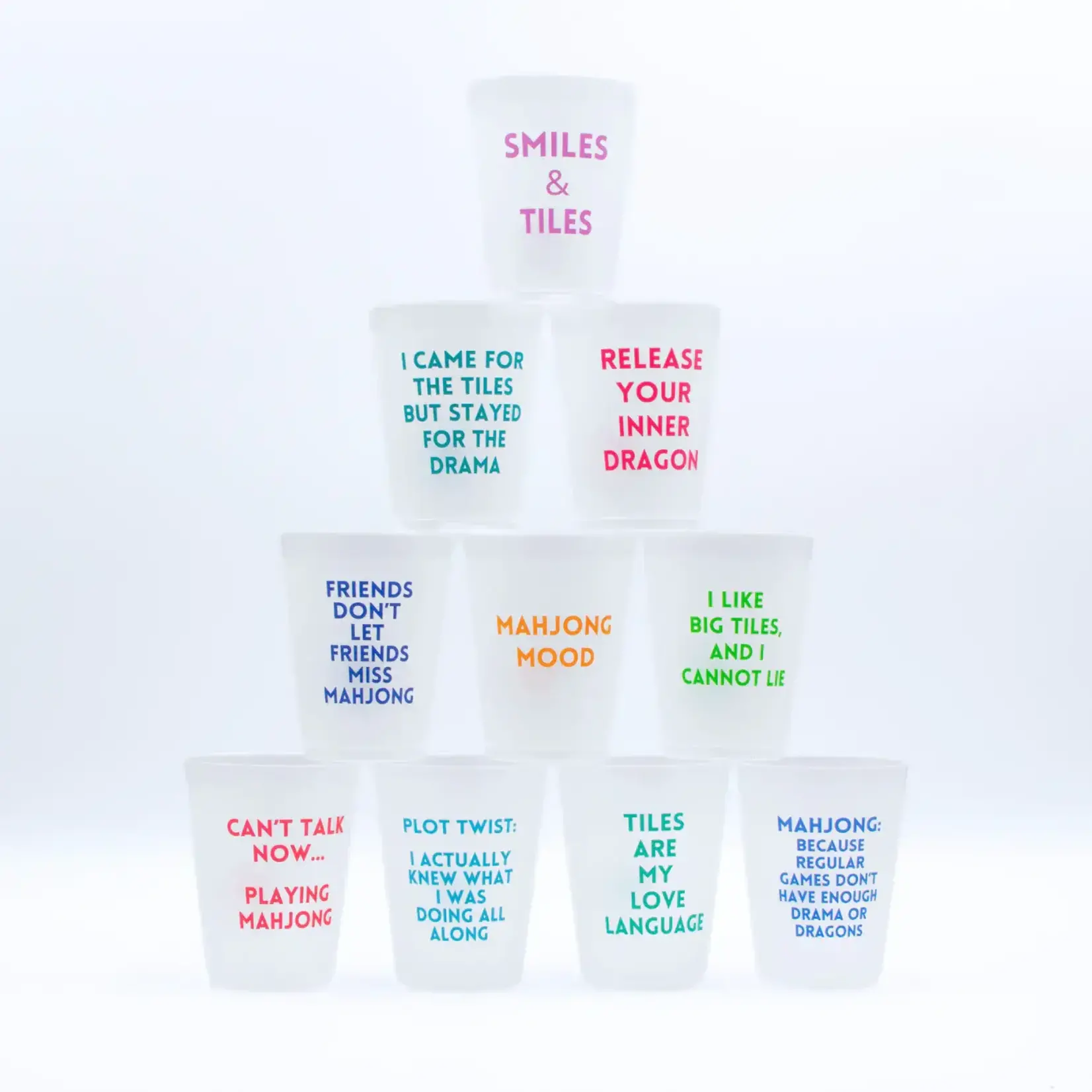 My Fair Mahjong Mahjong Frosted Cups (Set of 10)