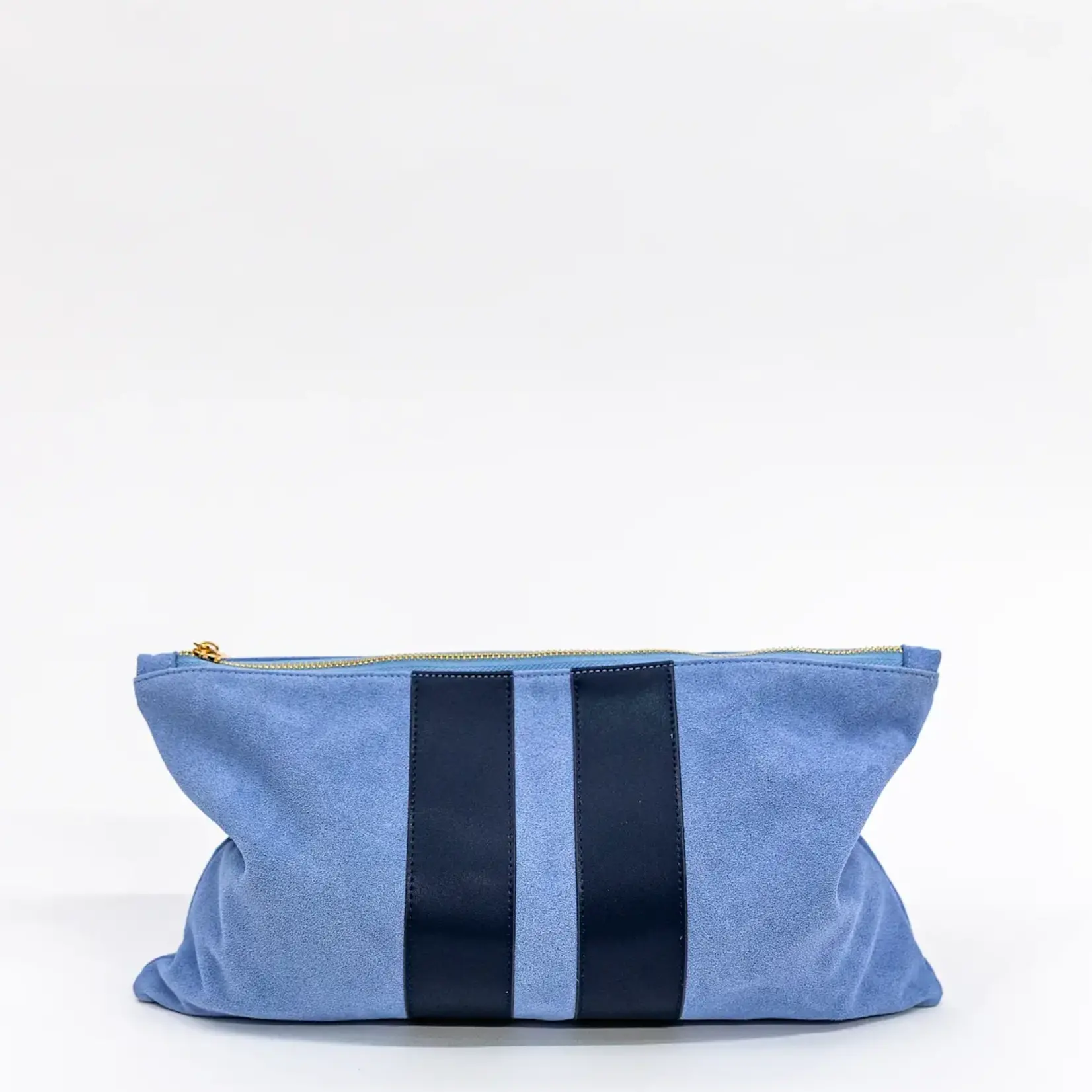 Bam Bird Boutique Blue/Navy Suede Tile Bag