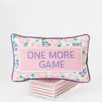 Bam Bird Boutique One More Game Mahjong Needlepoint Pillow
