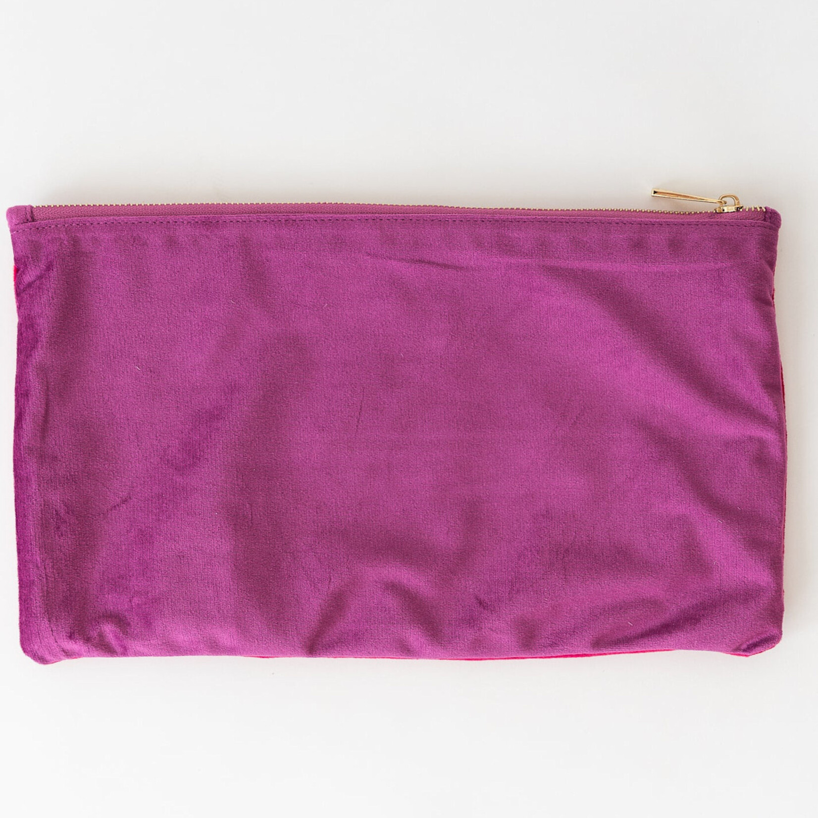 Bam Bird Boutique Plum/Magenta Velvet Tile Bag