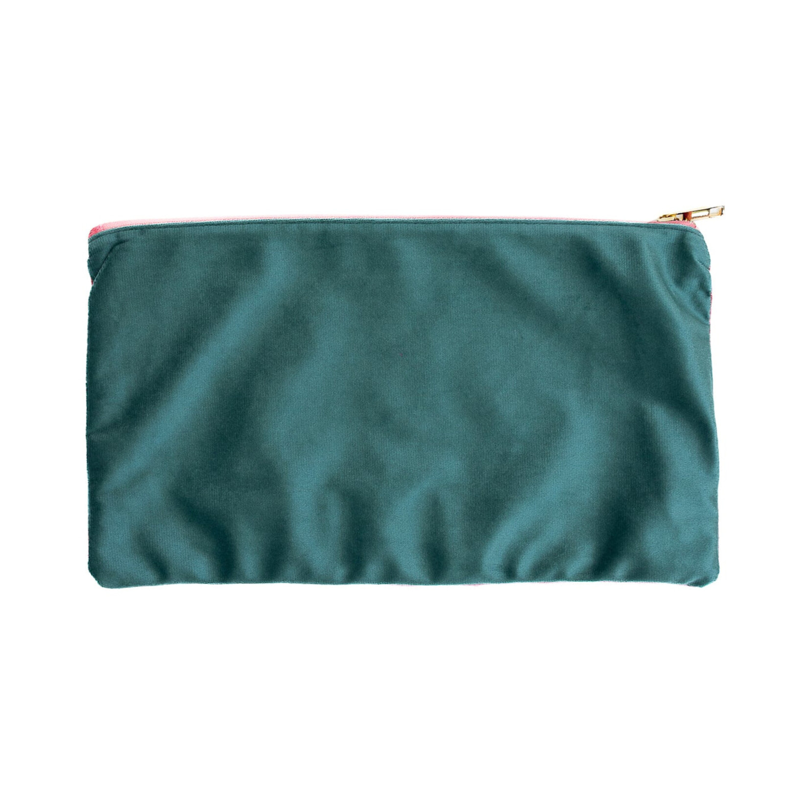 Bam Bird Boutique Teal Classic Velvet Tile Bag
