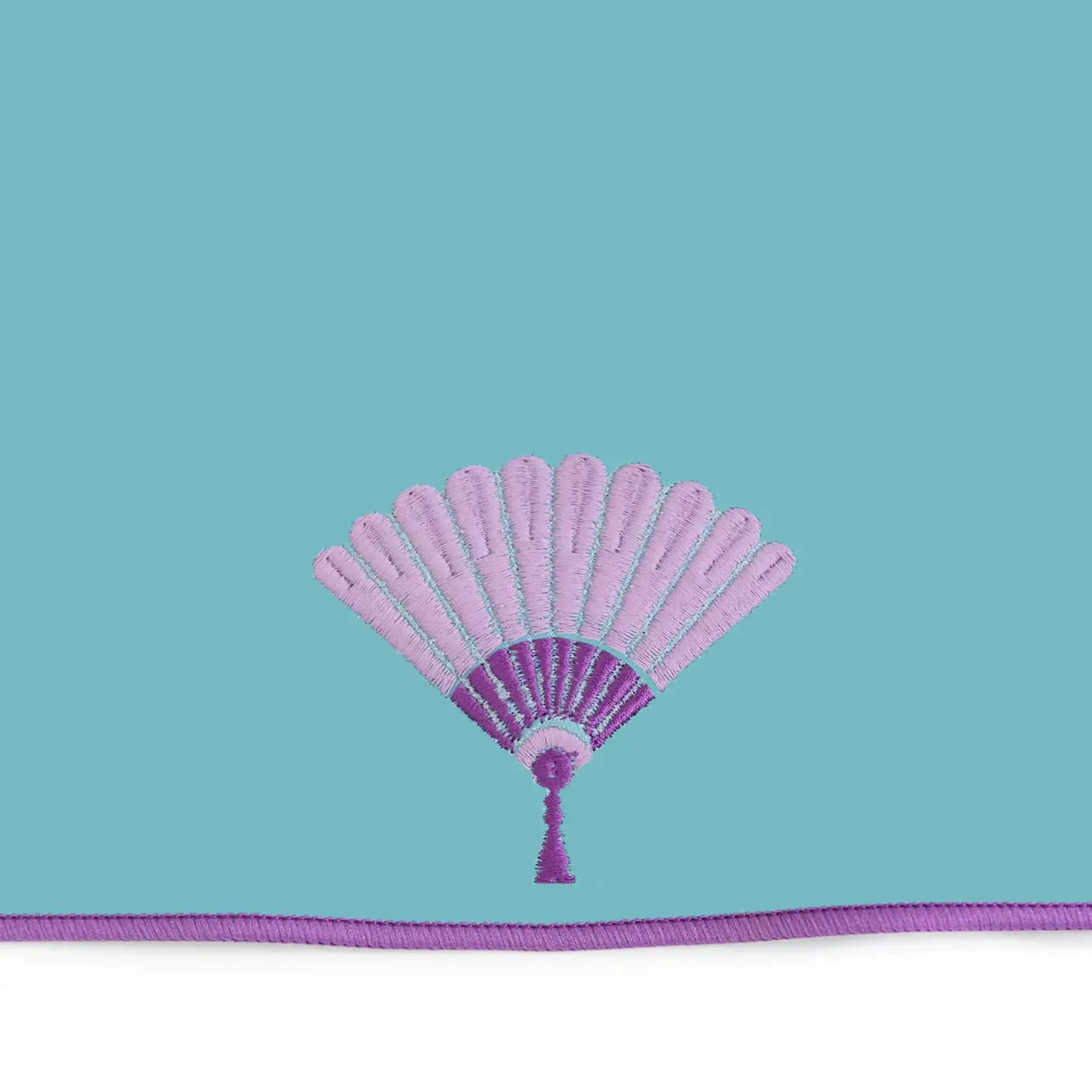 Bam Bird Boutique Teal / Fan Classic Neoprene Mahjong Mat