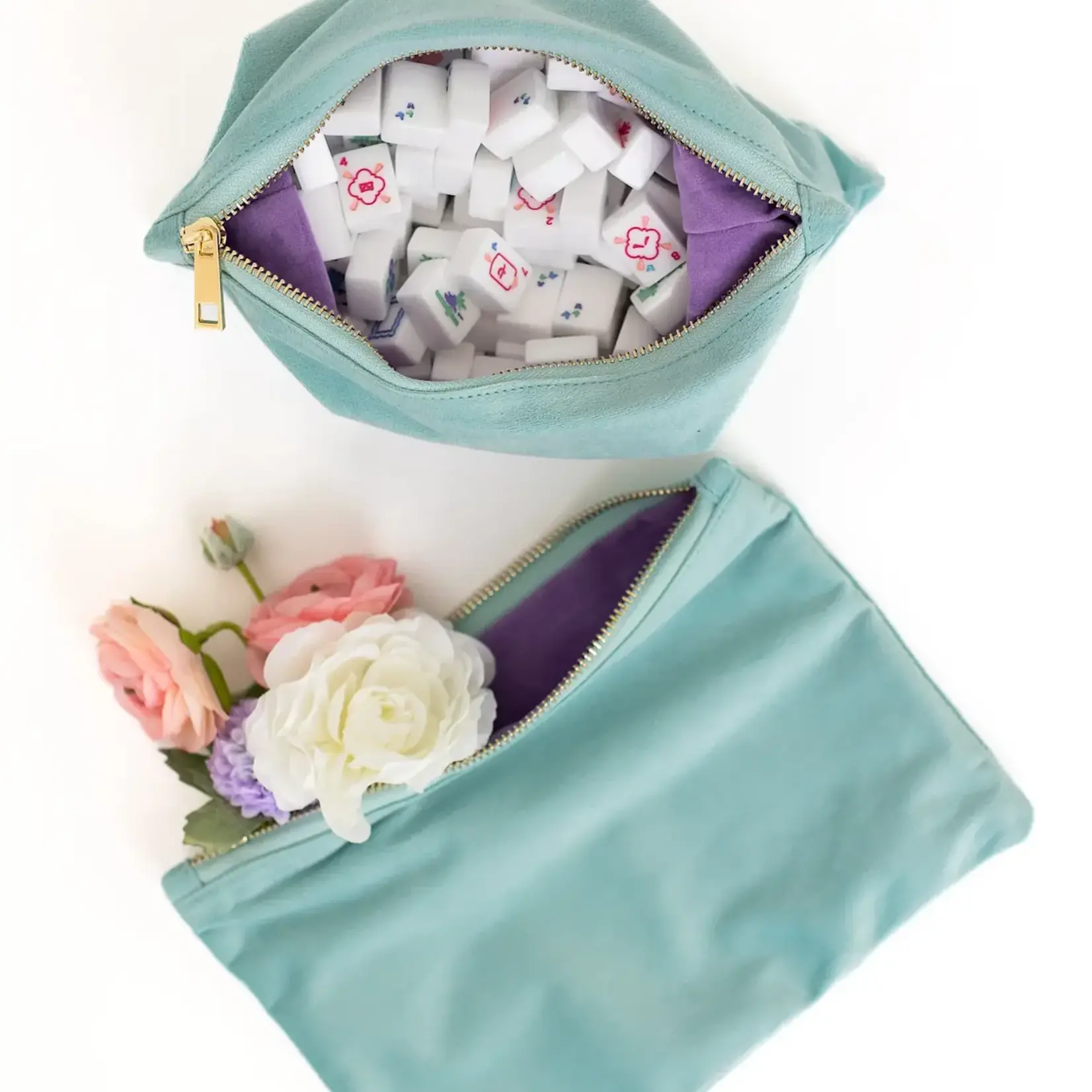 Bam Bird Boutique Mint Travel Tile Bag