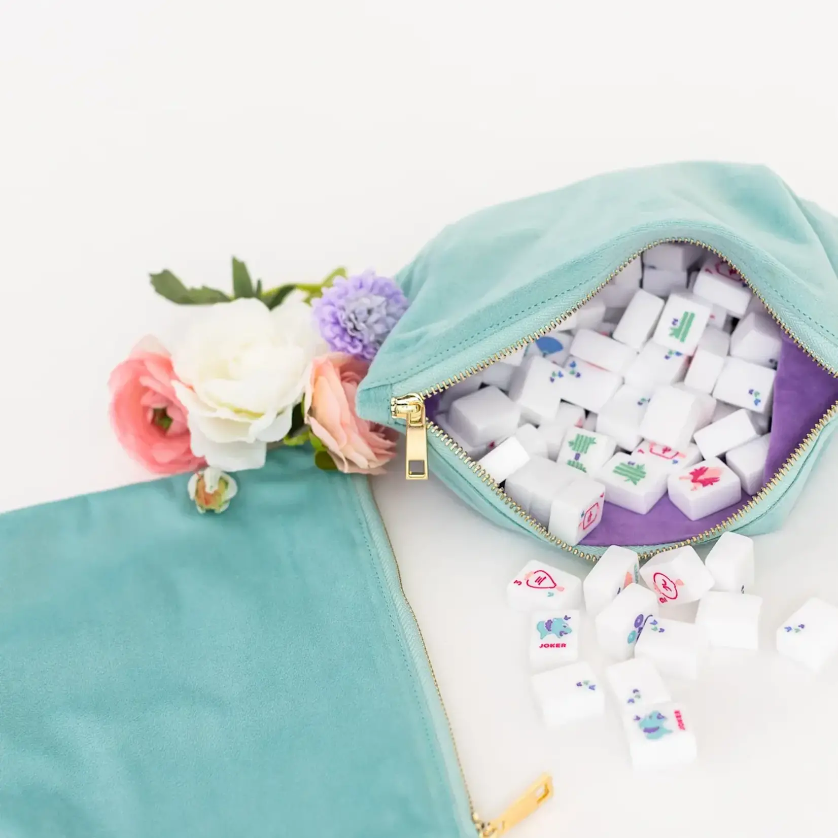 Bam Bird Boutique Mint Travel Tile Bag