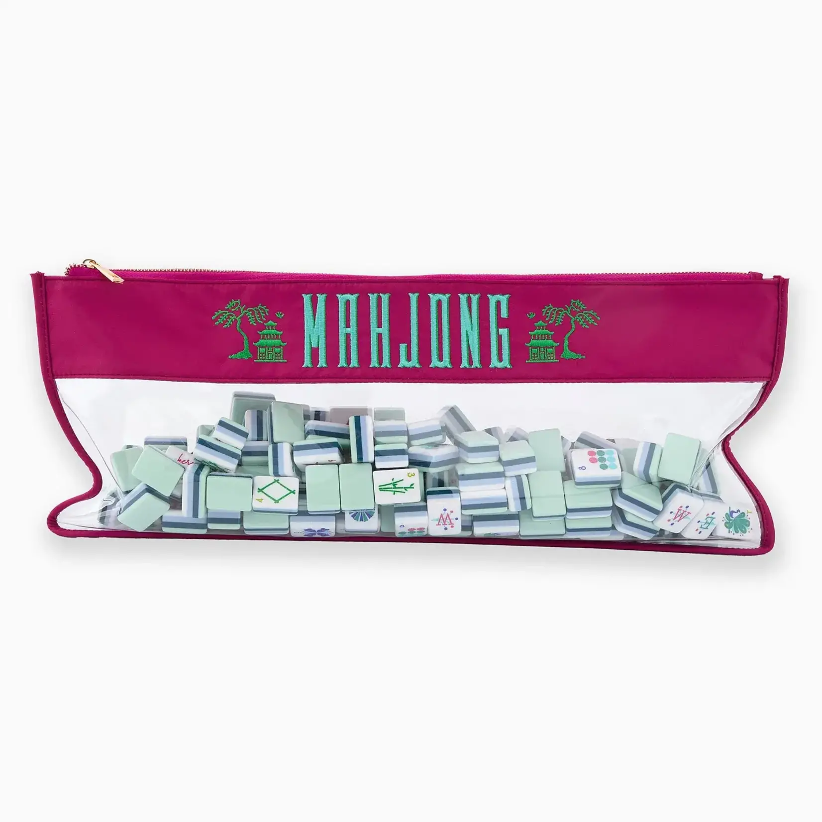 Oh My Mahjong Magenta Pagoda Mahjong Bag