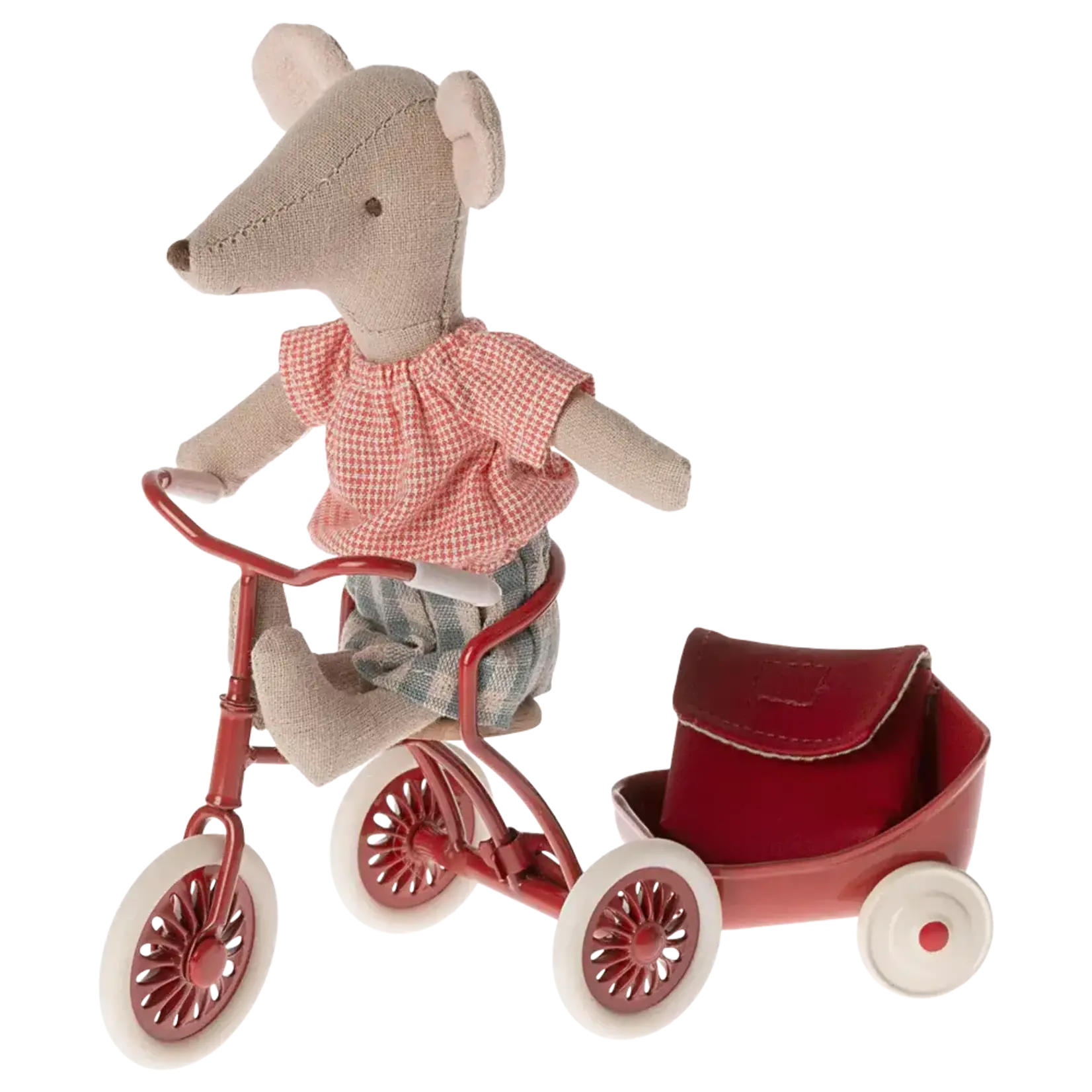 Maileg USA Tricycle Mouse, Big sister - Red