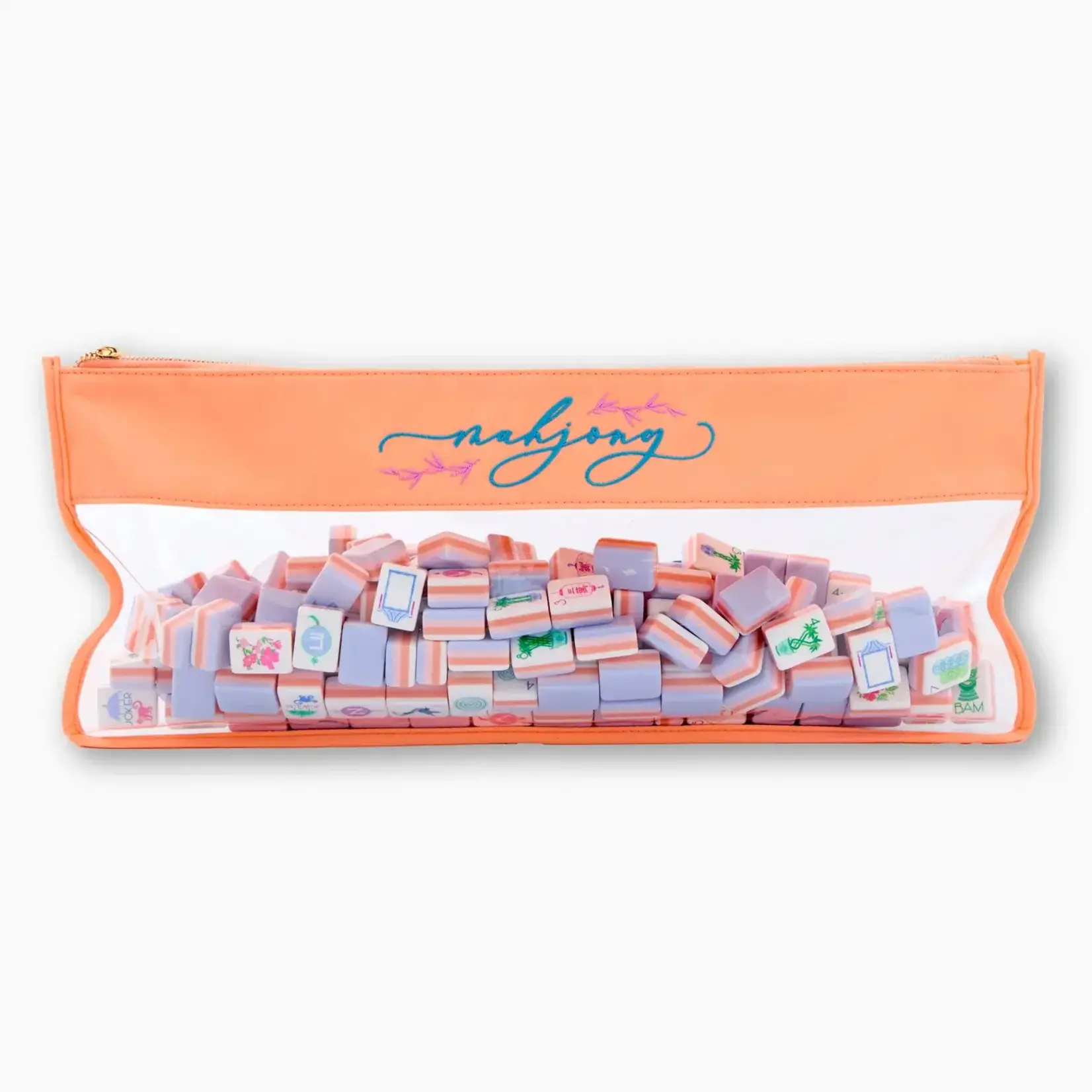 Oh My Mahjong Peach Script Mahjong Bag