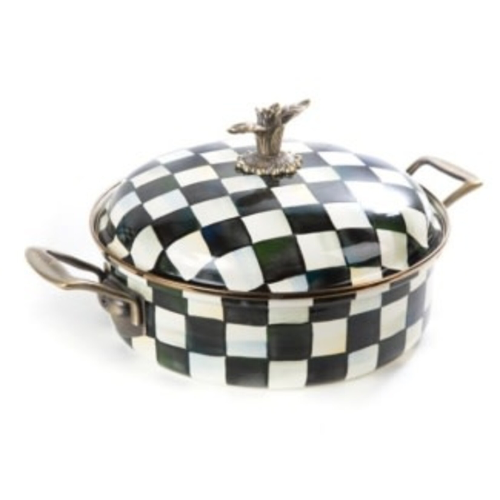 MacKenzie-Childs courtly check 5 quart casserole