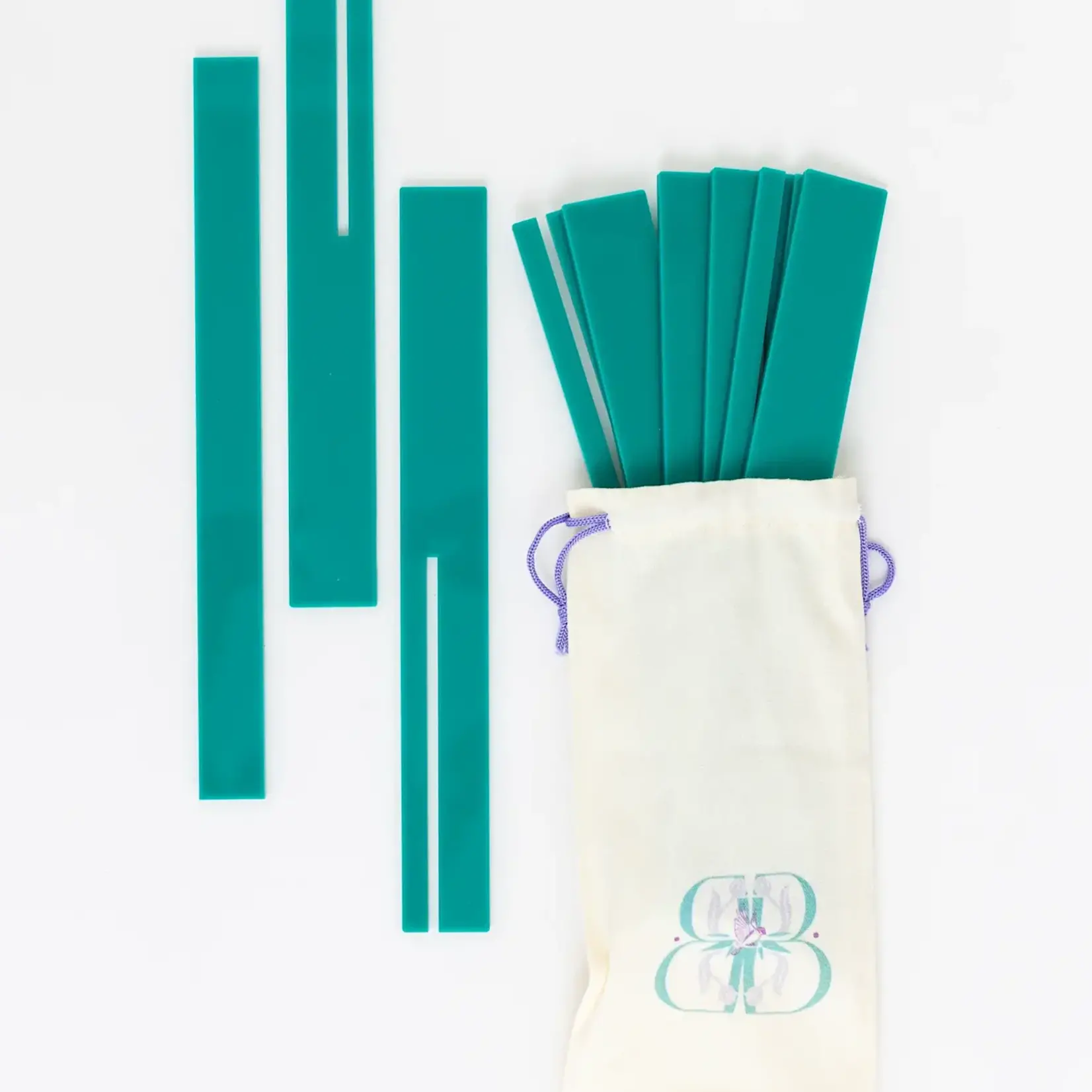 Bam Bird Boutique Teal Travel Racks (set of 4 racks and one pusher)