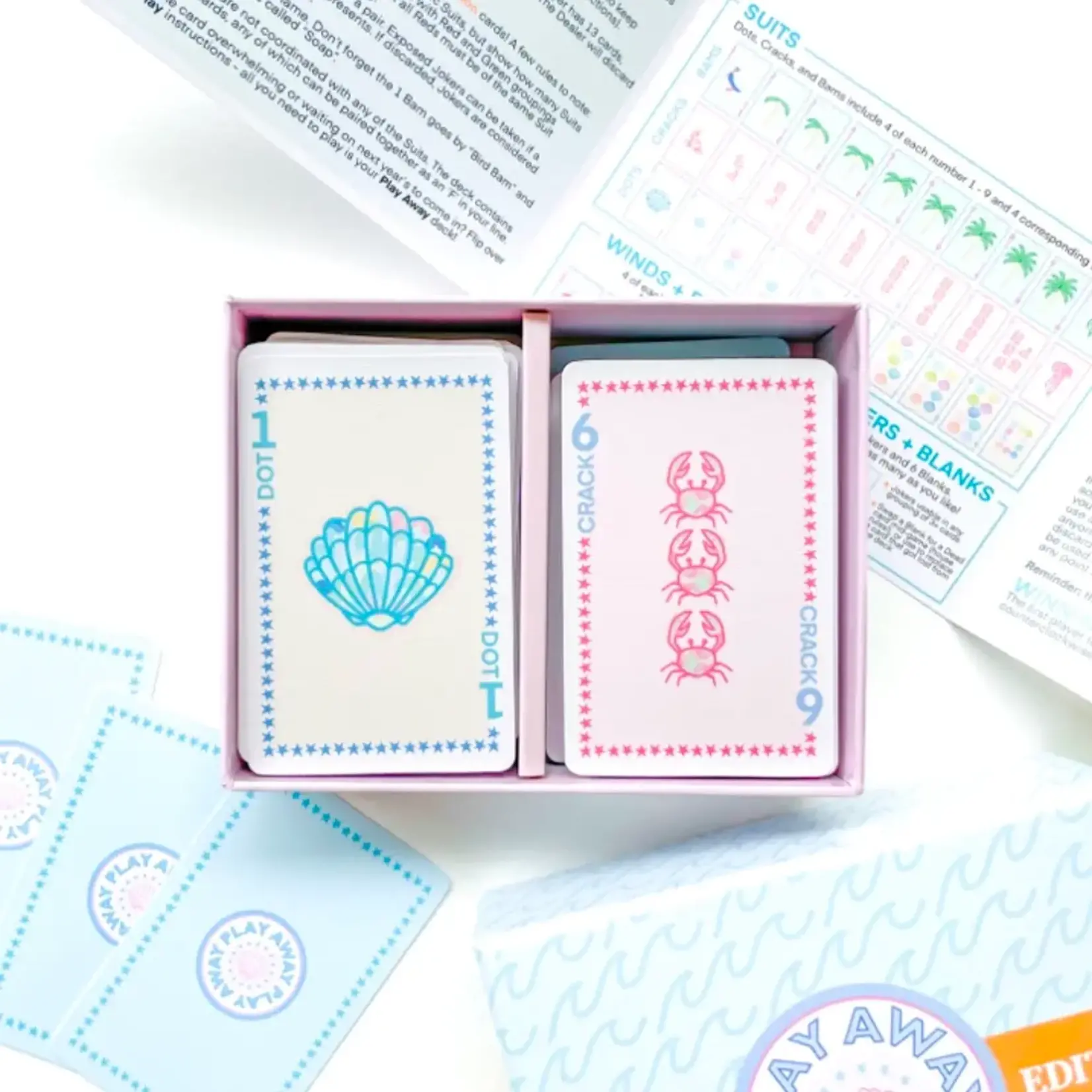 Play Away Cards Play Away Mahjong - Beach Playing Card Deck