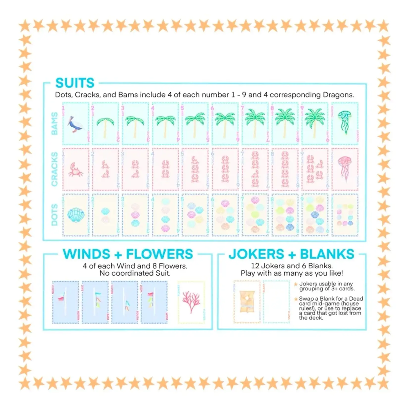 Play Away Cards Play Away Mahjong - Beach Playing Card Deck
