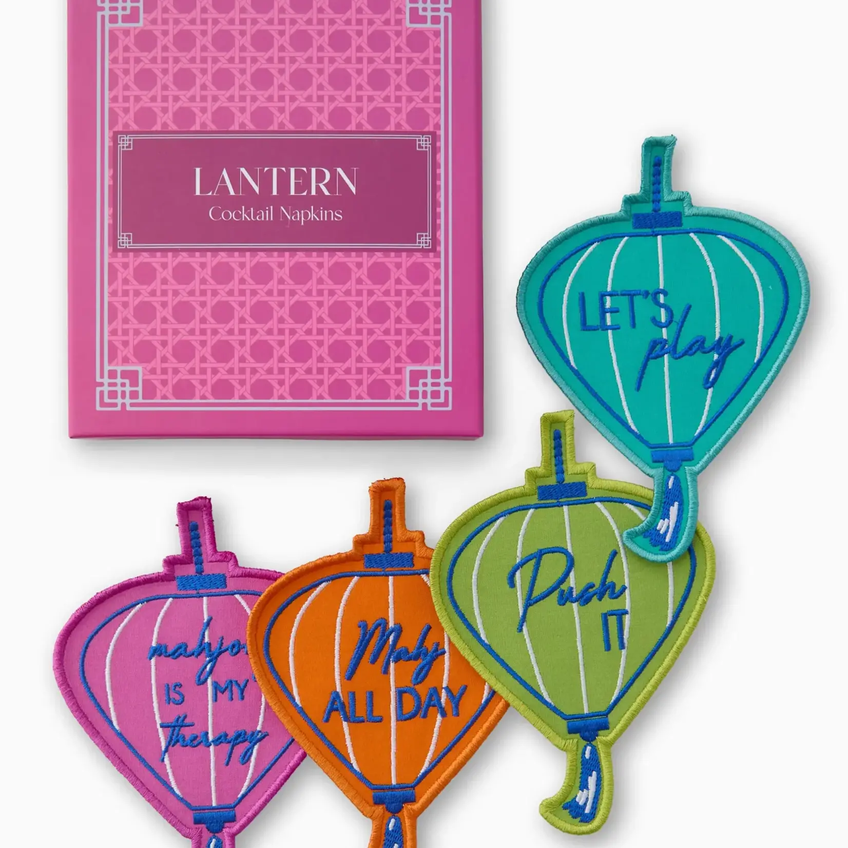 Oh My Mahjong Lantern Cocktail Napkins