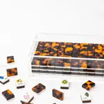 Bam Bird Boutique Classic Tortoise Shell Tile Set w/ Lucite Box