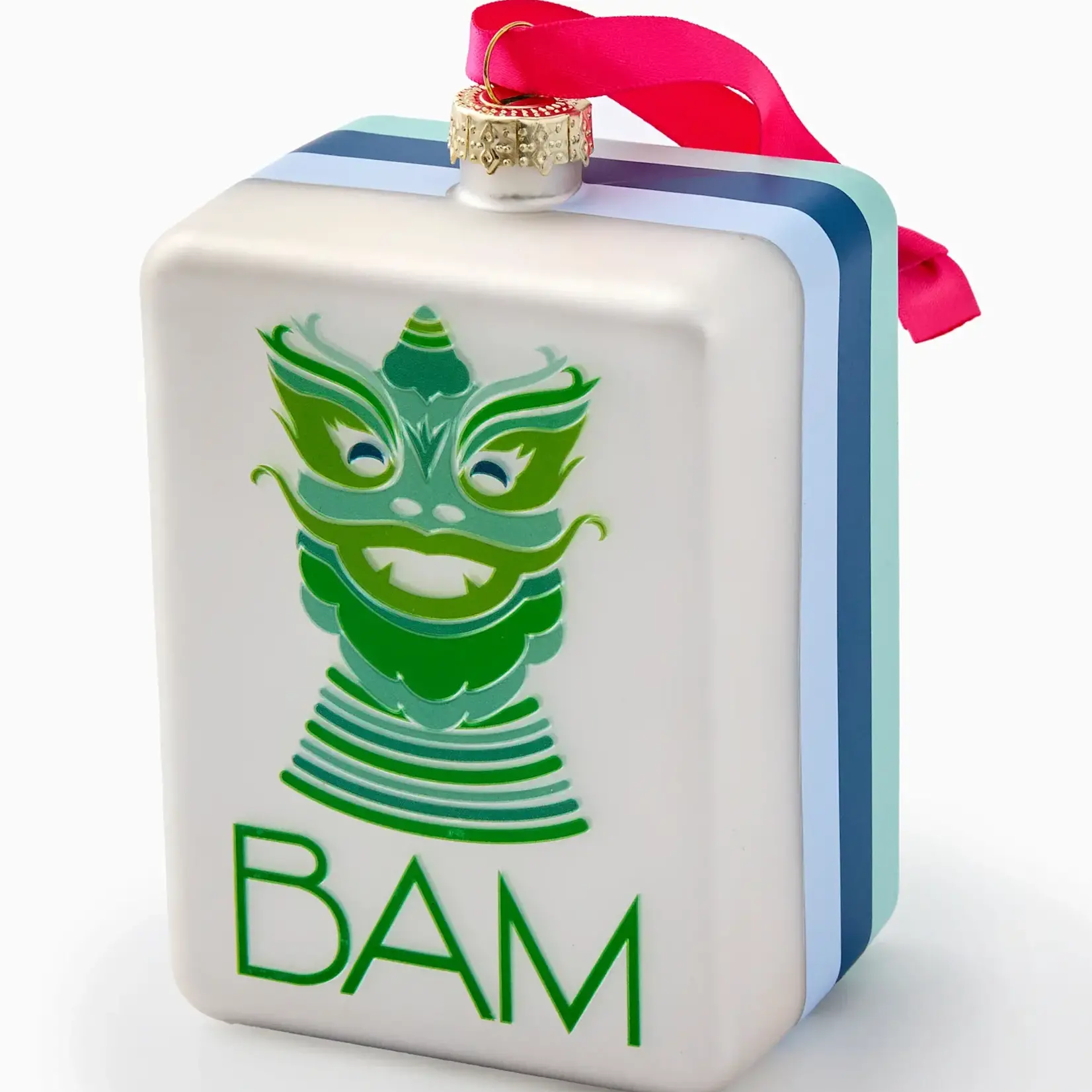 Oh My Mahjong Mint Dragon Ornament