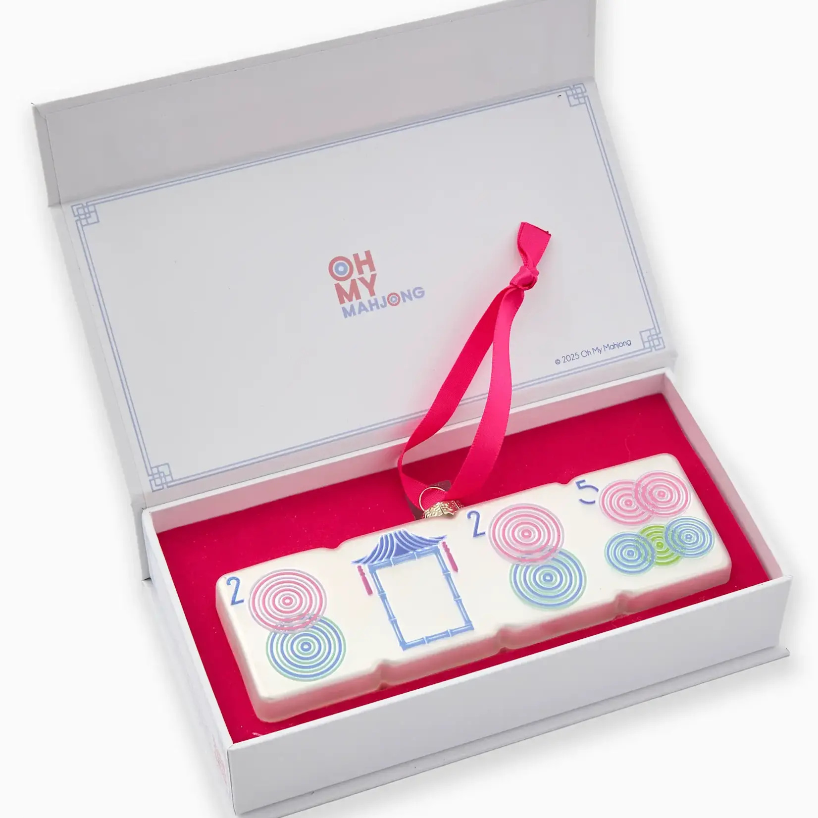Oh My Mahjong 2025 Luminaire Ornament