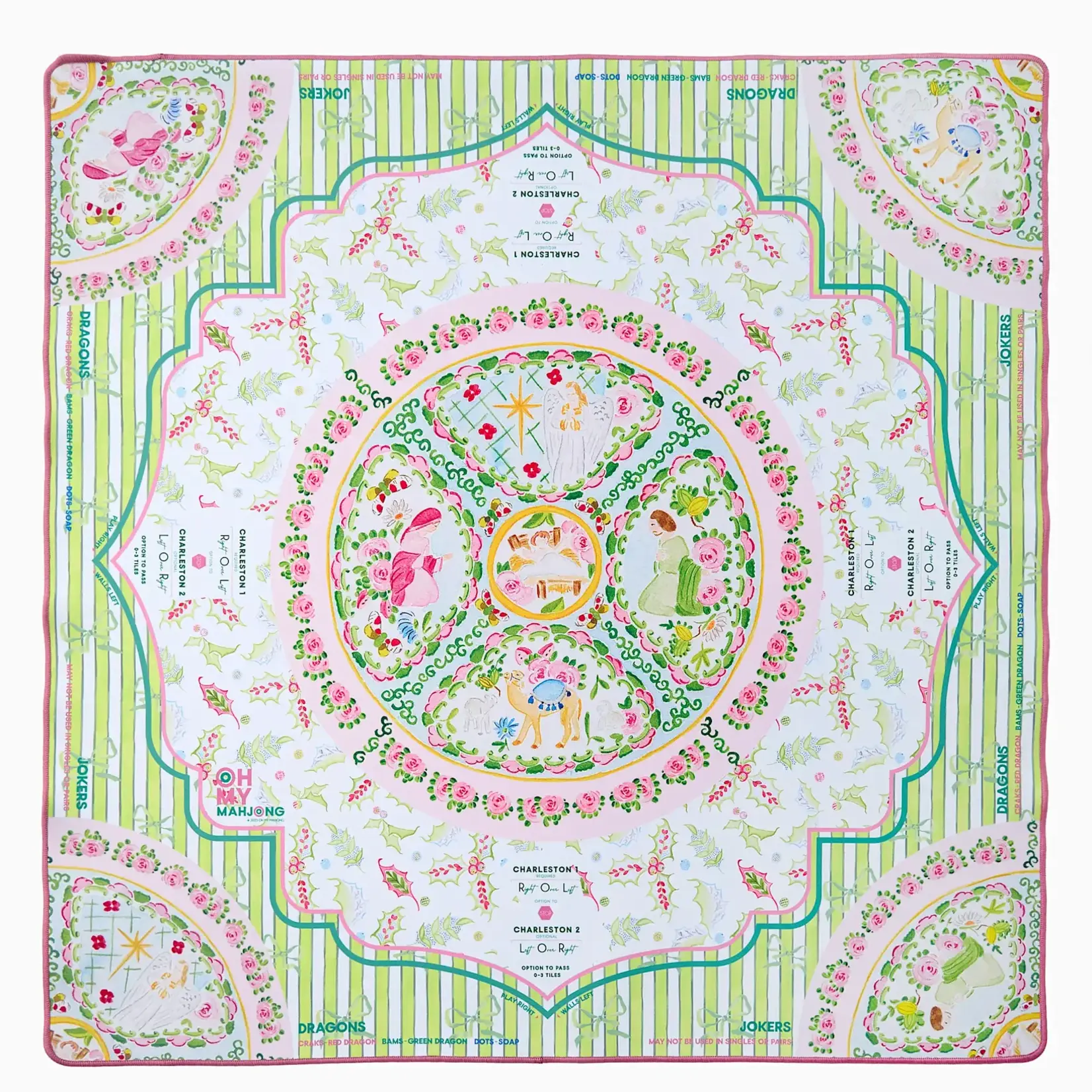 Oh My Mahjong Silent Night Mahjong Mat