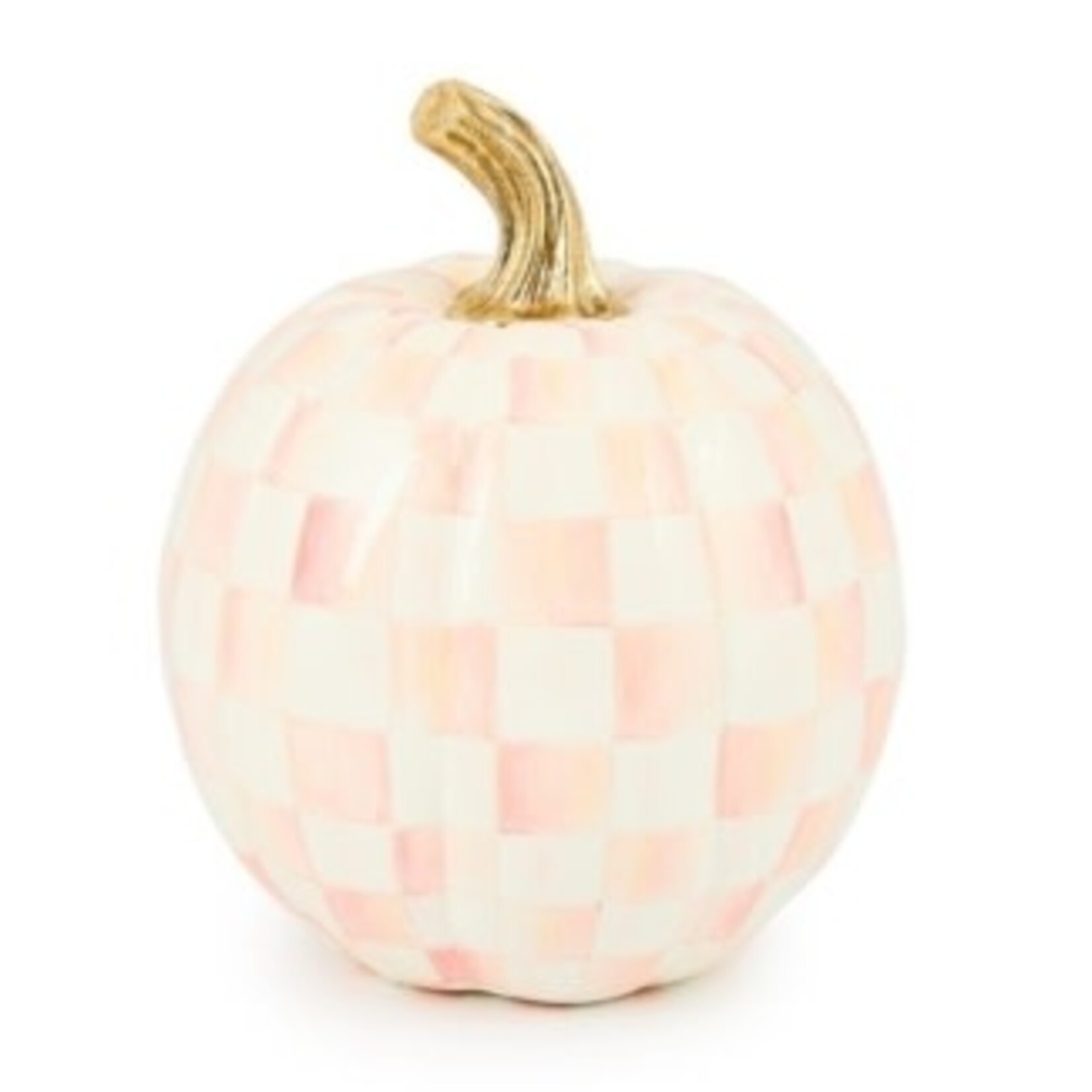 MacKenzie-Childs Rosy Check Small Pumpkin