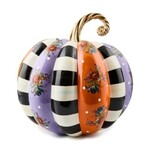 MacKenzie-Childs Violet Patchwork Extra Large Pumpkin