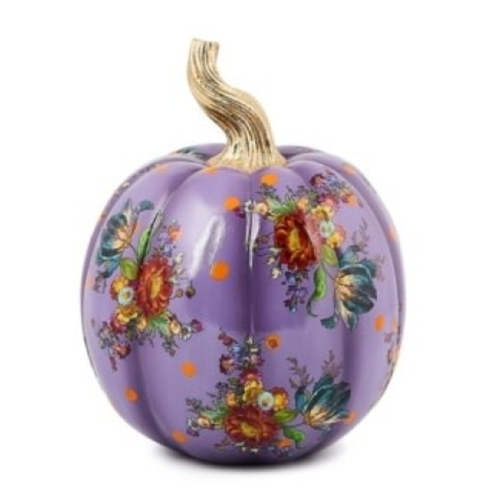 MacKenzie-Childs Violet Flower Market Small Pumpkin