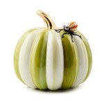 MacKenzie-Childs Fergal's Friend Spider on Small Moss Stripe Pumpkin