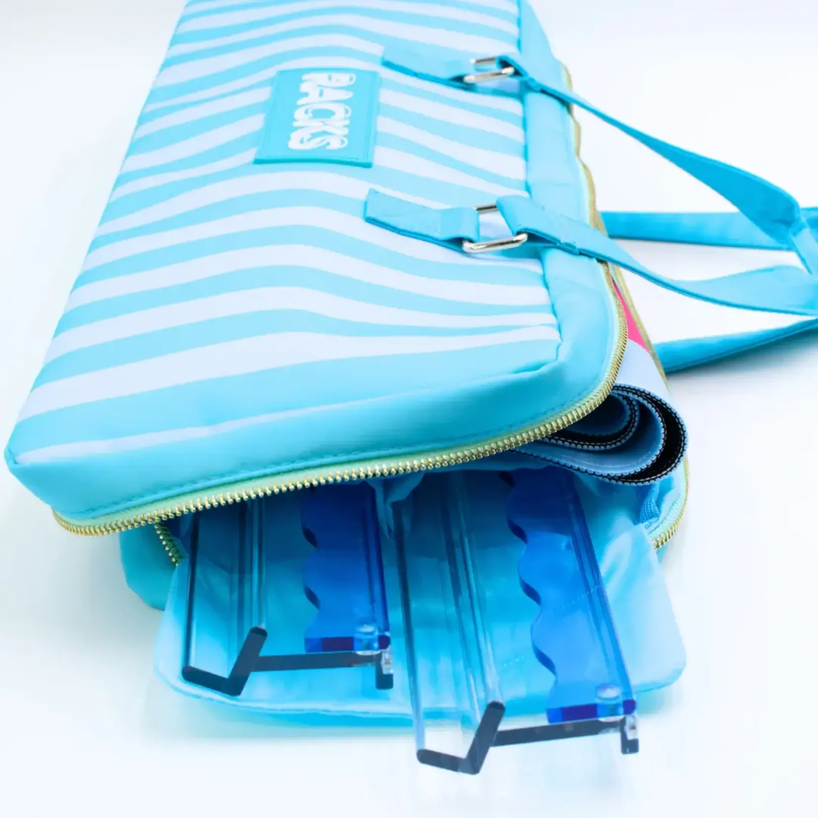 My Fair Mahjong Blue Stripe  Mahjong Rack Bag