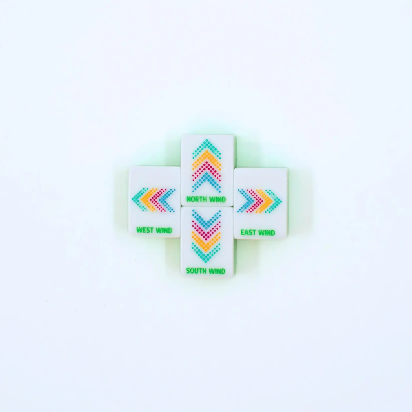 My Fair Mahjong Crystal Confetti Citrus Green Mahjong Tile Set