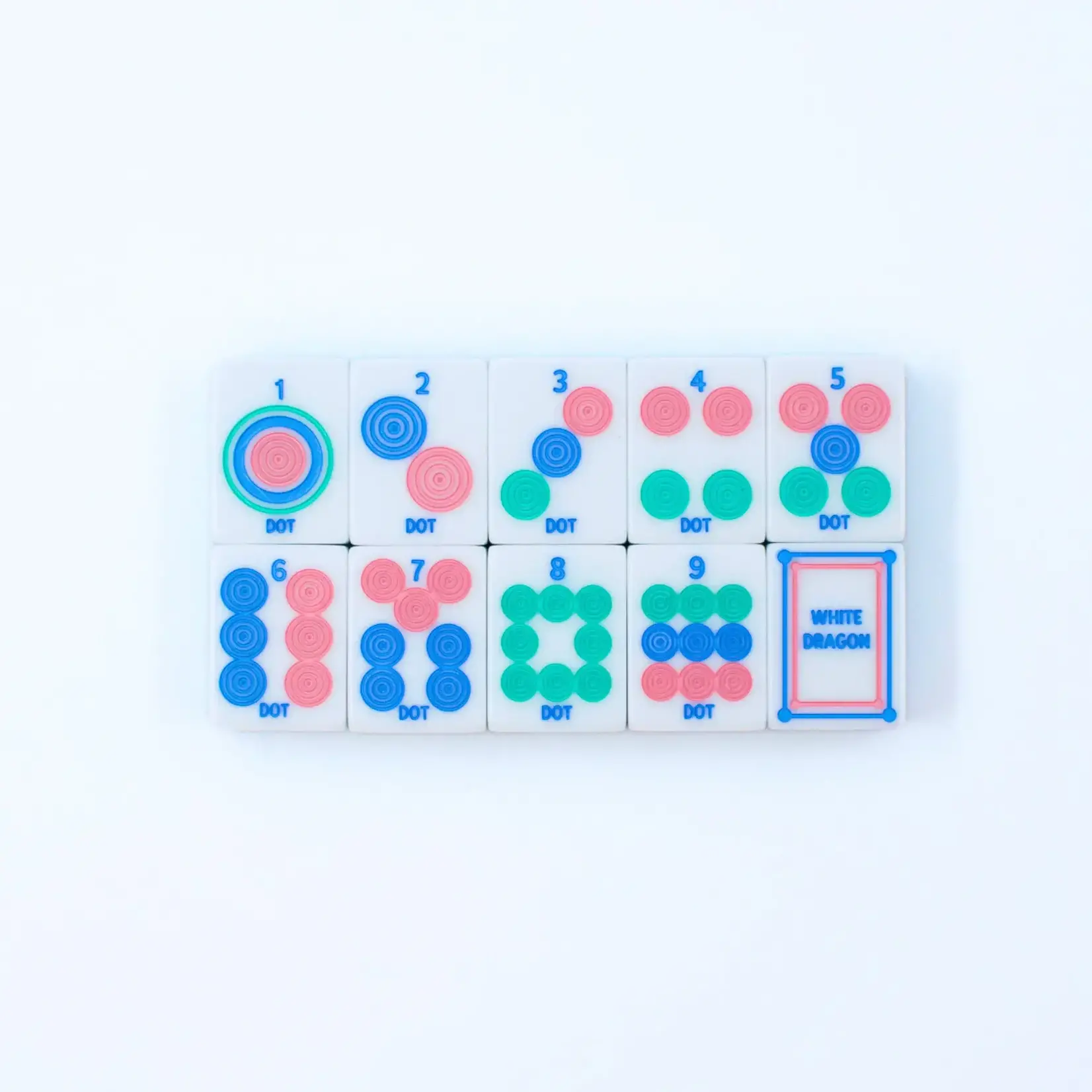 My Fair Mahjong Crystal Prism Blue Mahjong Tile Set
