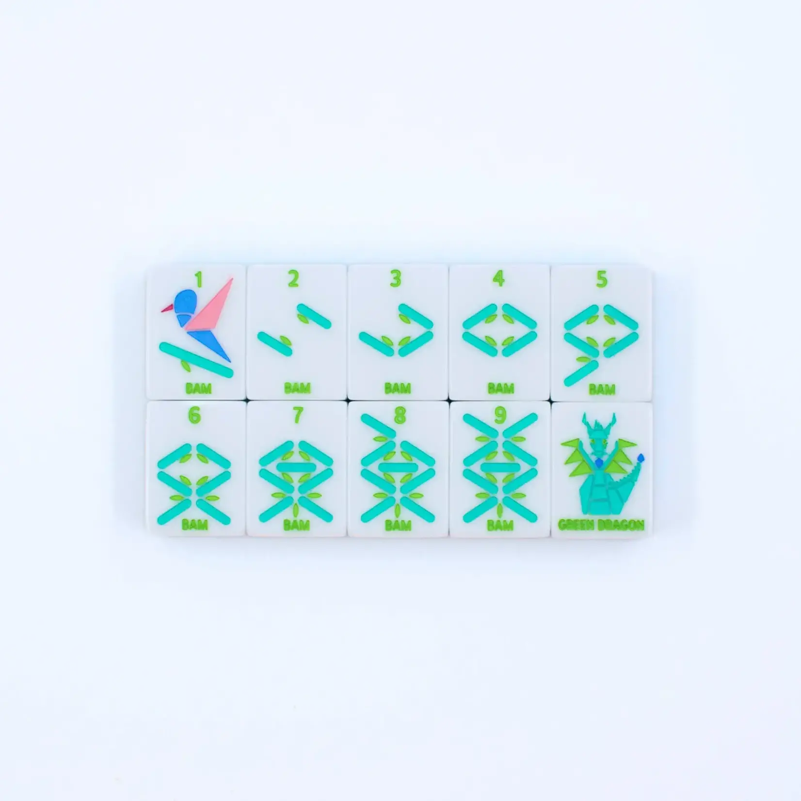 My Fair Mahjong Crystal Prism Blue Mahjong Tile Set