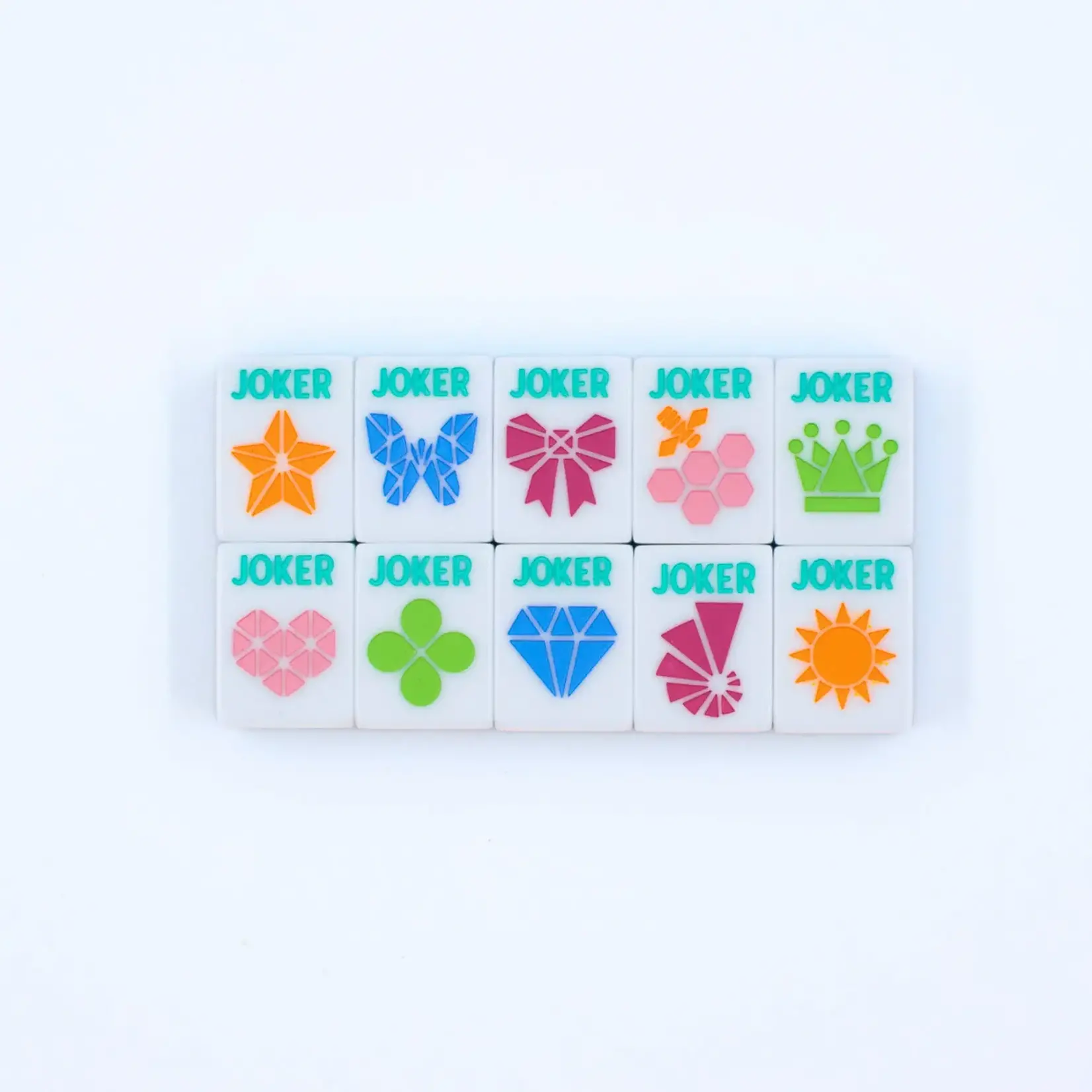 My Fair Mahjong Crystal Prism Blue Mahjong Tile Set