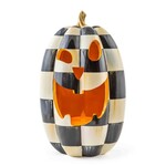 MacKenzie-Childs Courtly Check Illuminated Jack o' Lantern - Tall