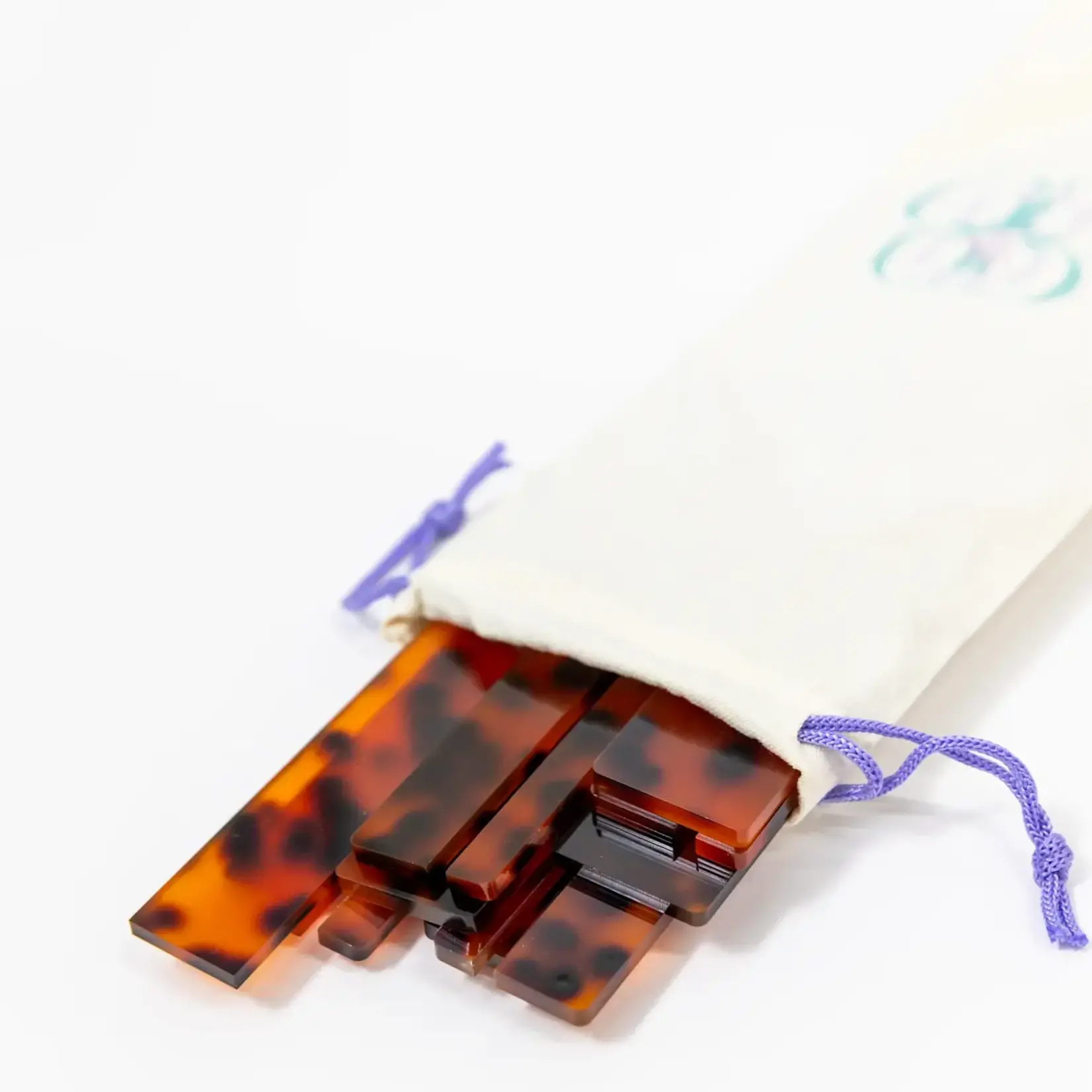 Bam Bird Boutique Tortoise Shell Travel Racks (set of 4 racks and one pusher)