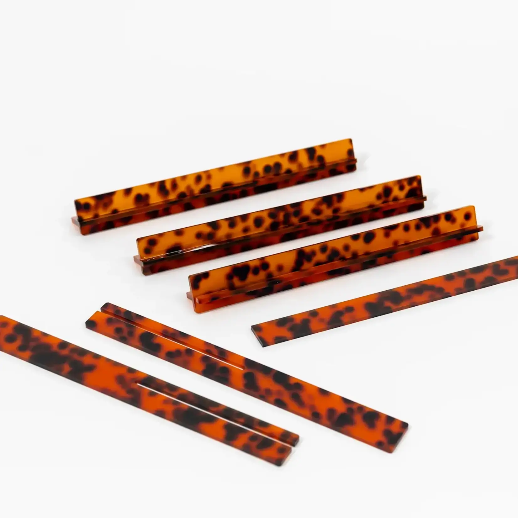 Bam Bird Boutique Tortoise Shell Travel Racks (set of 4 racks and one pusher)