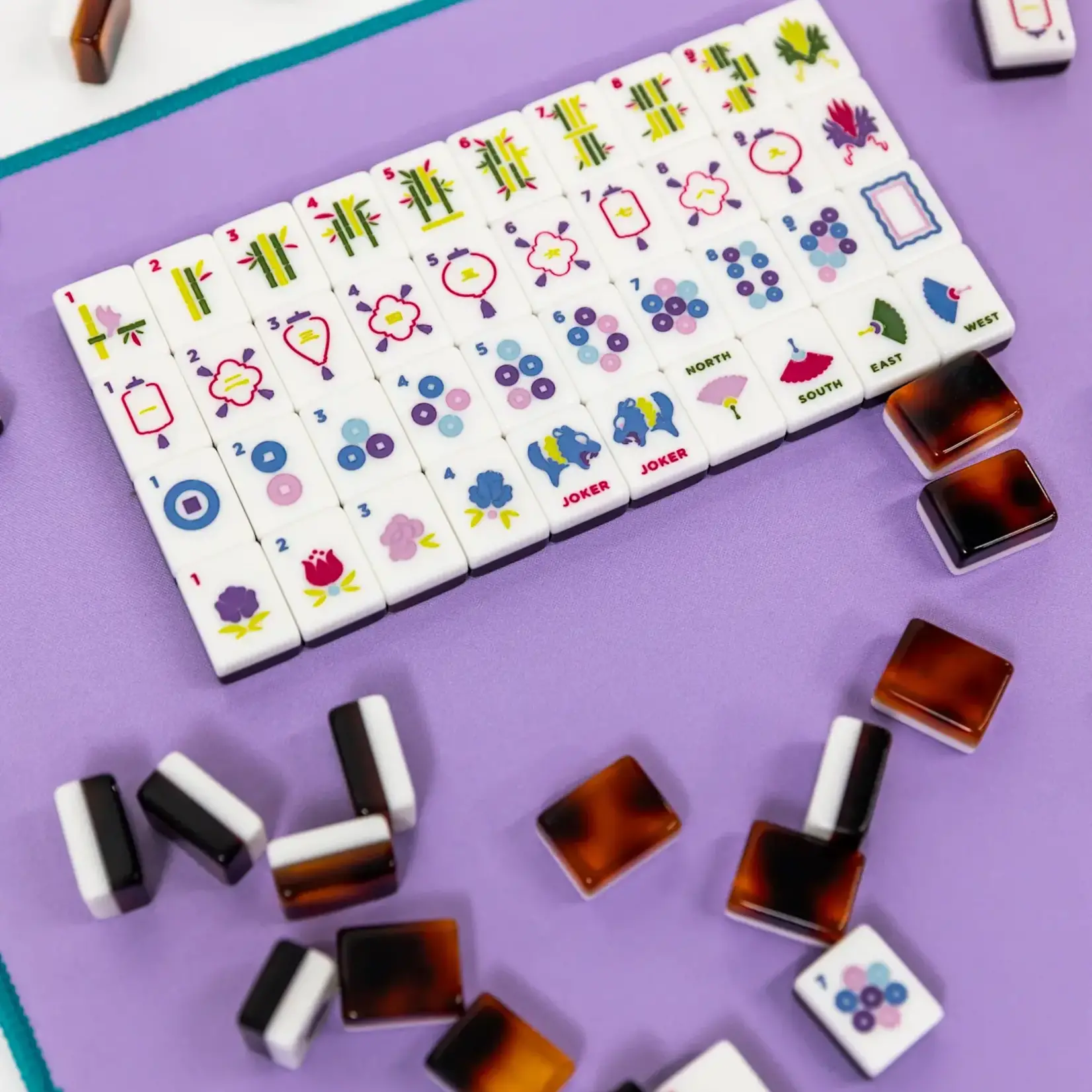 Bam Bird Boutique Classic Tortoise Shell Travel Tile Set