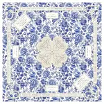 Tigre de Tartan Chinoiserie Bleu Rules Edition Mahjong Gaming Mat