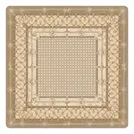 Tigre de Tartan Caned Trompe L'oeil Blonde Mahjong Gaming Mat