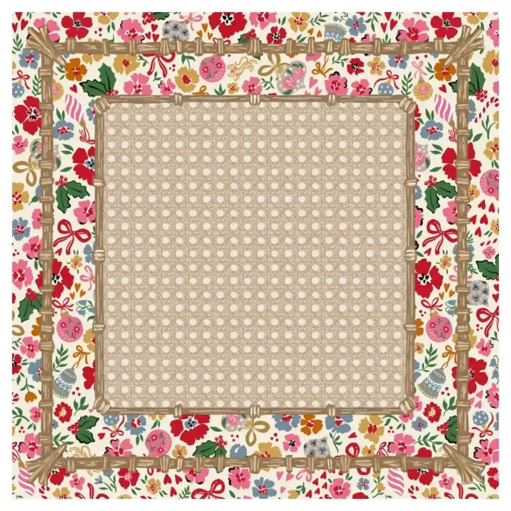 Tigre de Tartan Ditsy Christmas Mahjong Gaming Mat