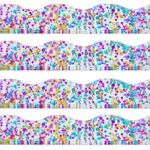 My Fair Mahjong Confetti Wavy Purple Magnetic Mahjong Pusher (No Rack Included)