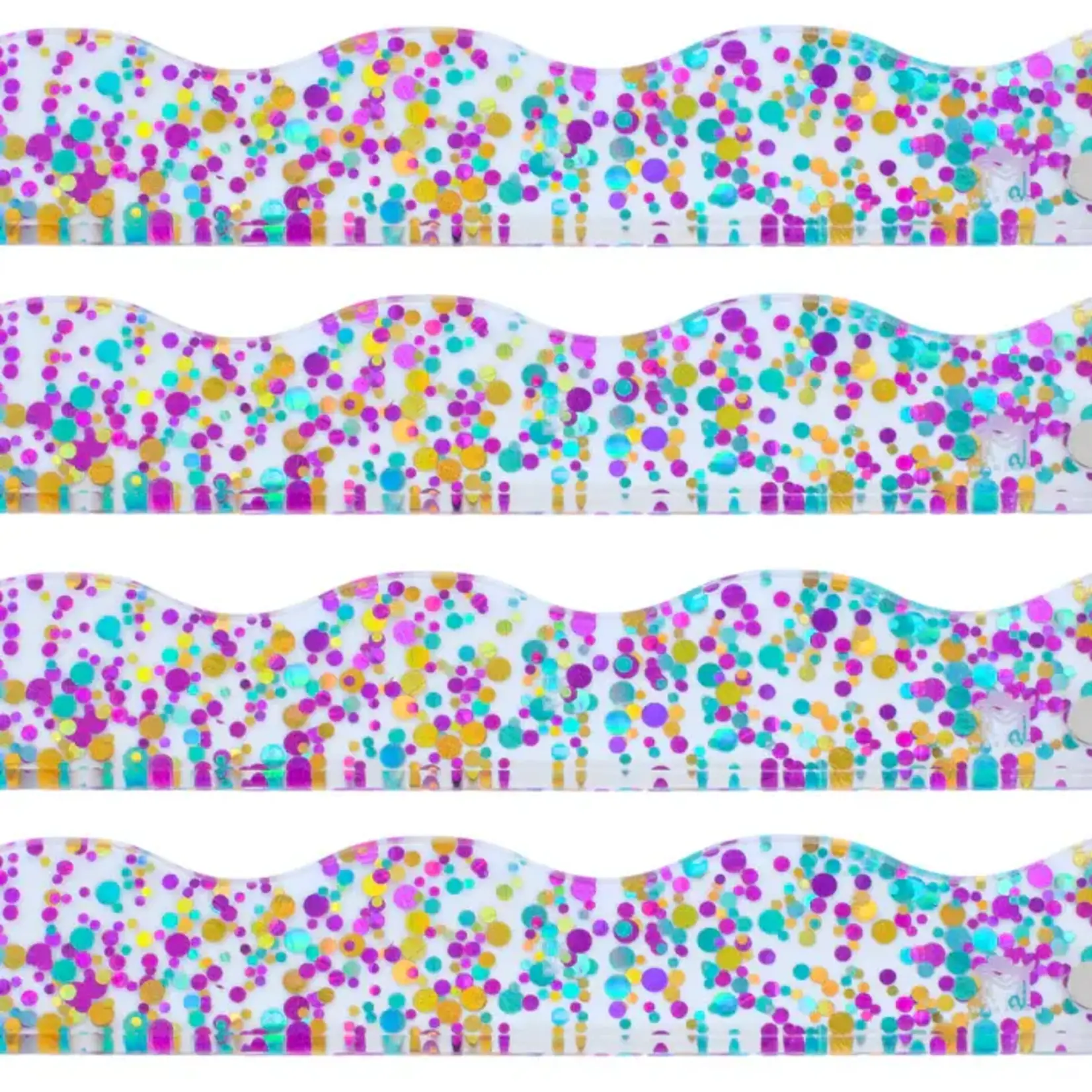 My Fair Mahjong Confetti Wavy Purple Magnetic Mahjong Pusher (No Rack Included)