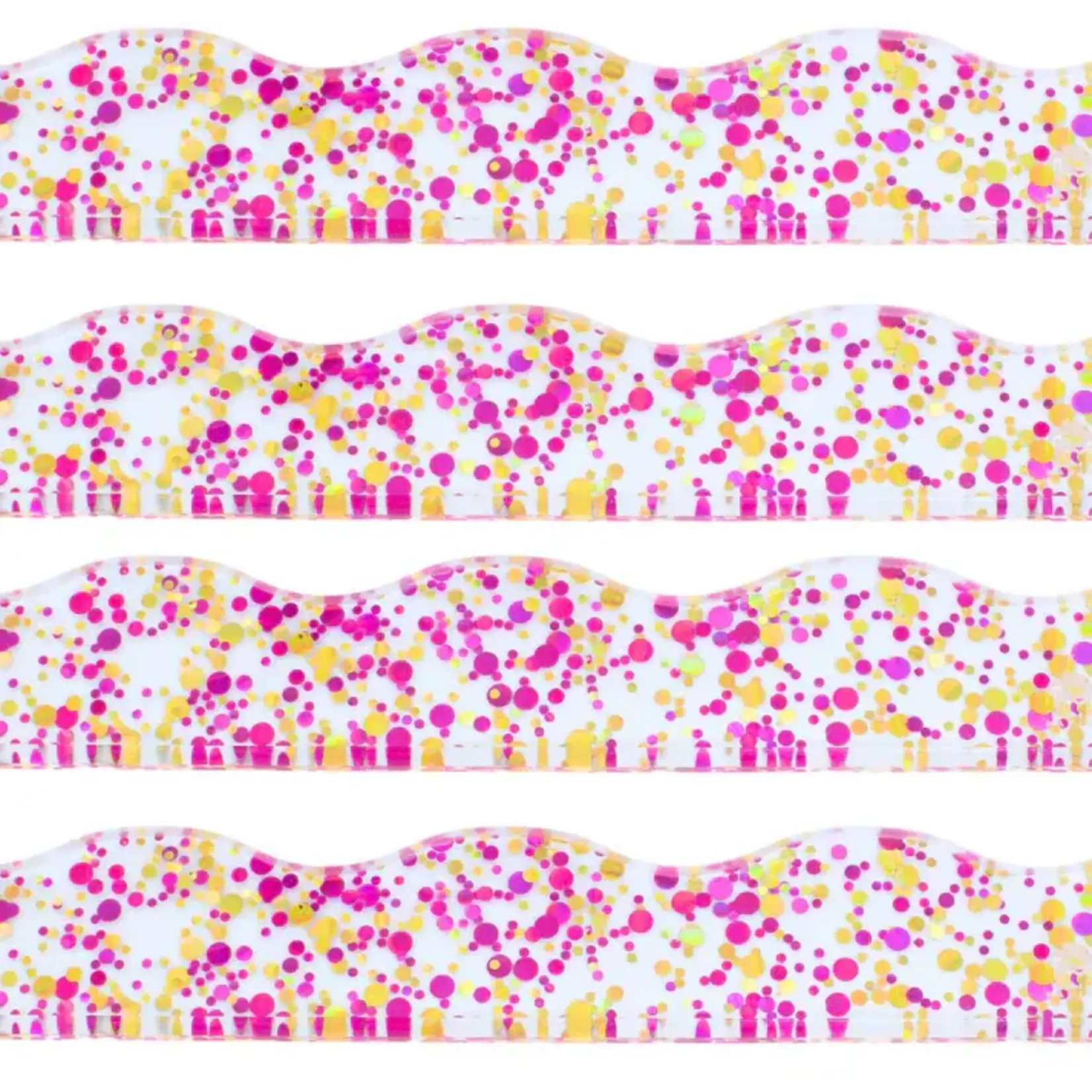 My Fair Mahjong Confetti Wavy Pink Magnetic Mahjong Pusher (No Rack Included)