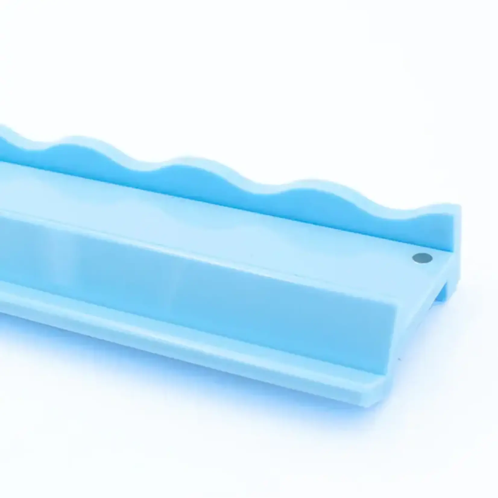 My Fair Mahjong Solid Wavy Macaron Blue Magnetic Mahjong Pusher (No Rack Included)