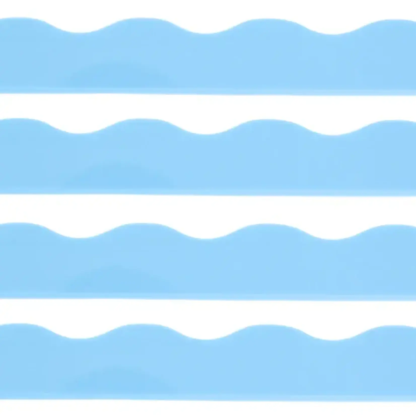 My Fair Mahjong Solid Wavy Macaron Blue Magnetic Mahjong Pusher (No Rack Included)