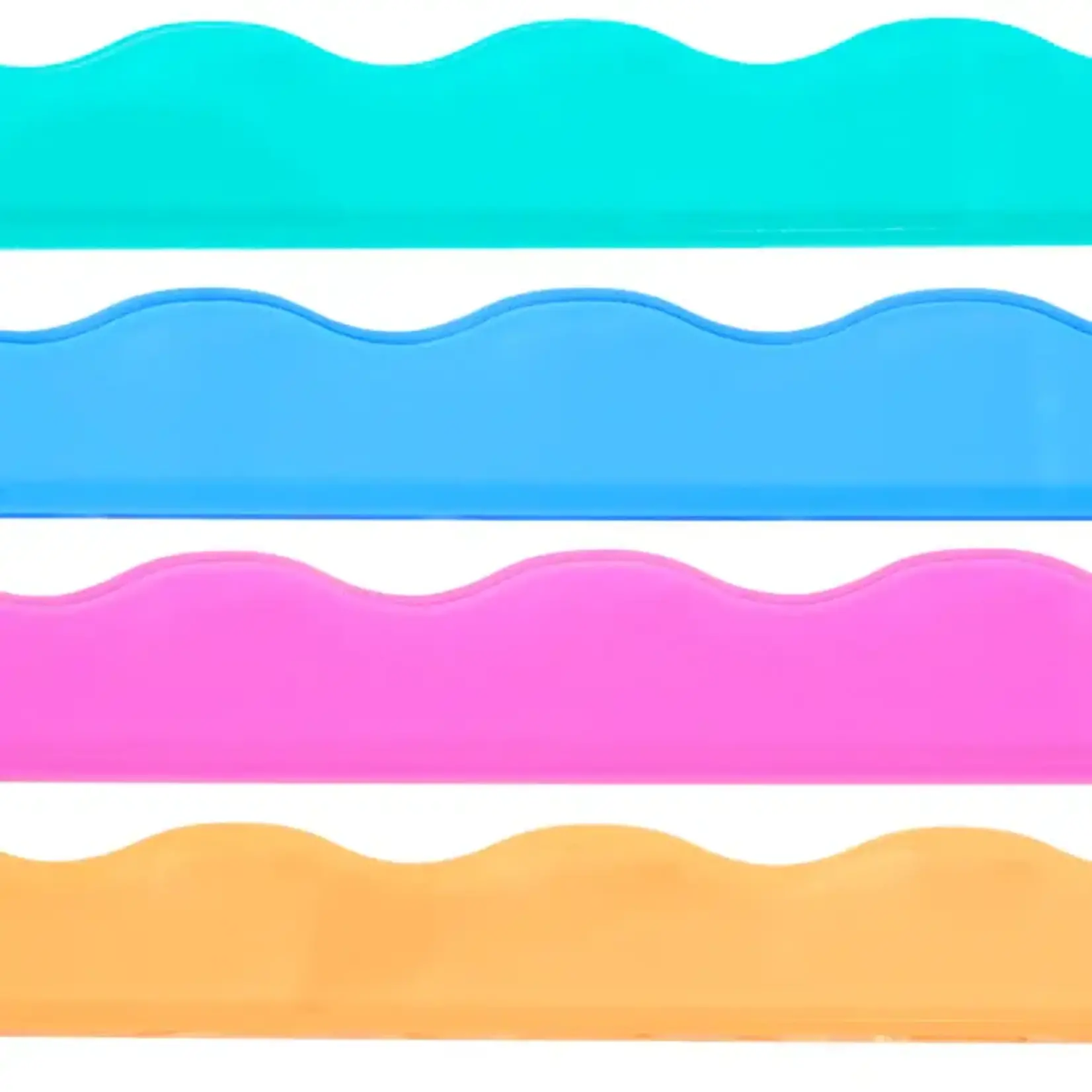 My Fair Mahjong Transparent Wavy Bright Multi Color Magnetic Mahjong Pusher (No Rack Included)