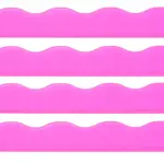 My Fair Mahjong Transparent Wavy Bright Pink Magnetic Mahjong Pusher (No Rack Included)