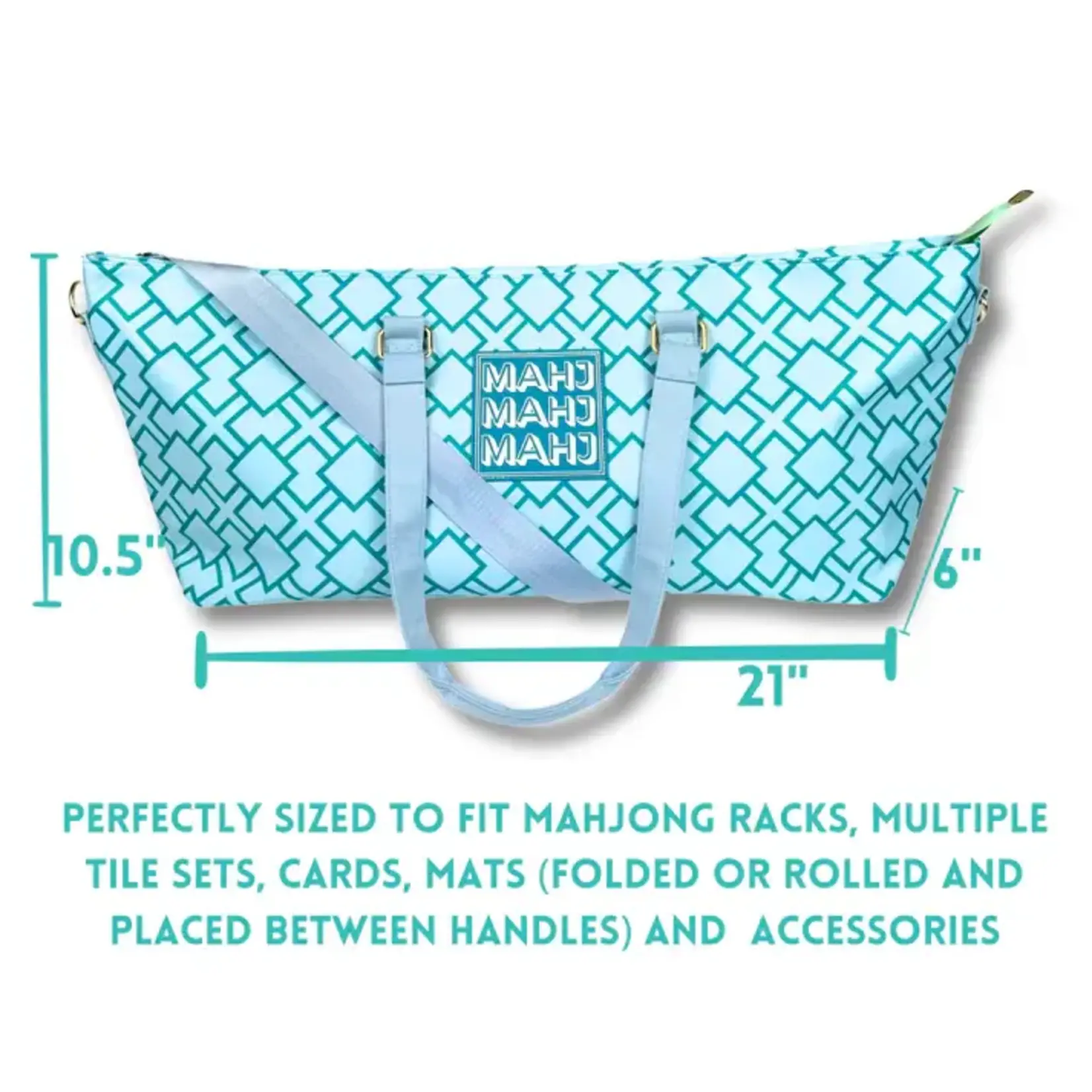 My Fair Mahjong Arrows Purple Mahjong Tote Bag