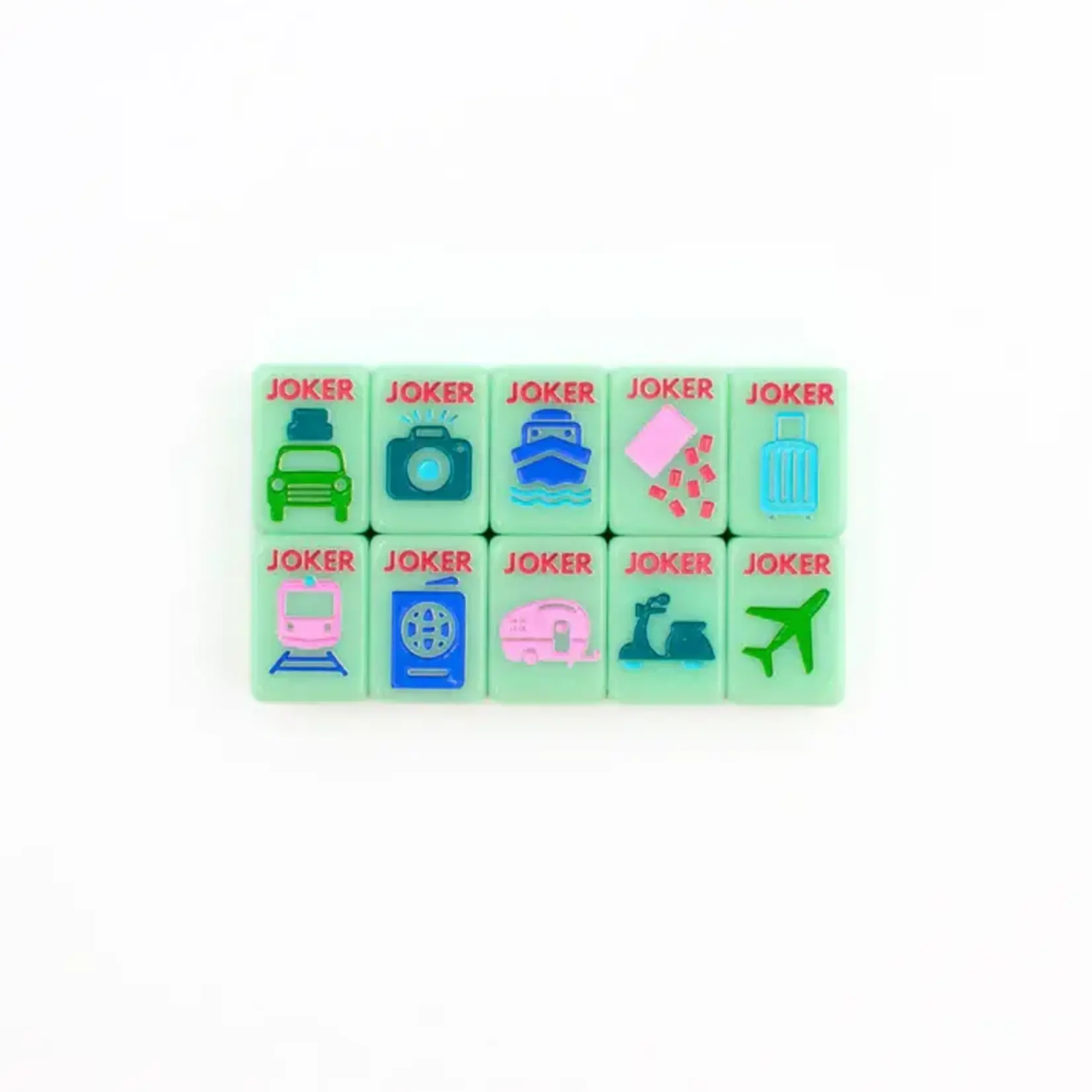 My Fair Mahjong Green Mini Anywhere Series Travel Mahjong