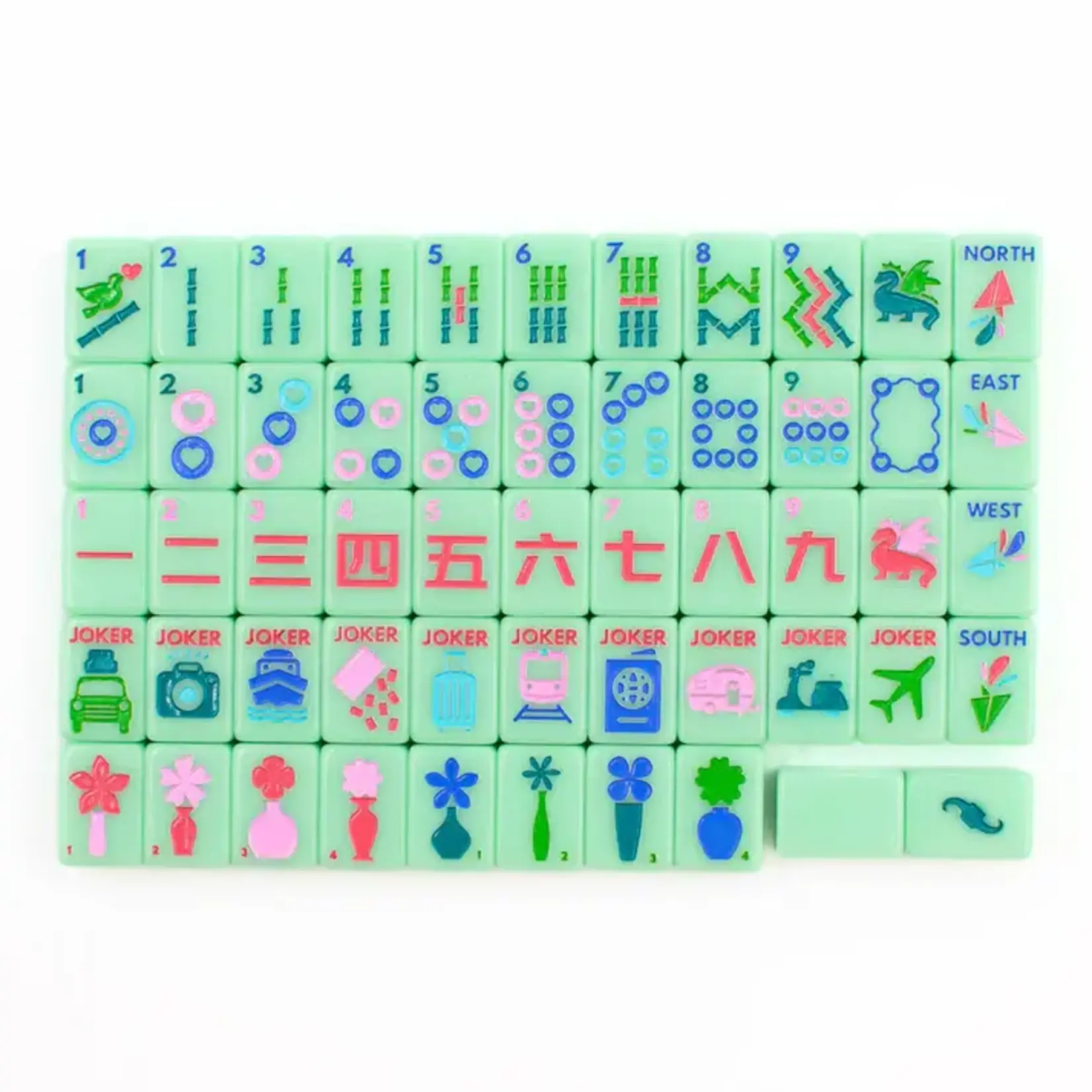 My Fair Mahjong Green Mini Anywhere Series Travel Mahjong